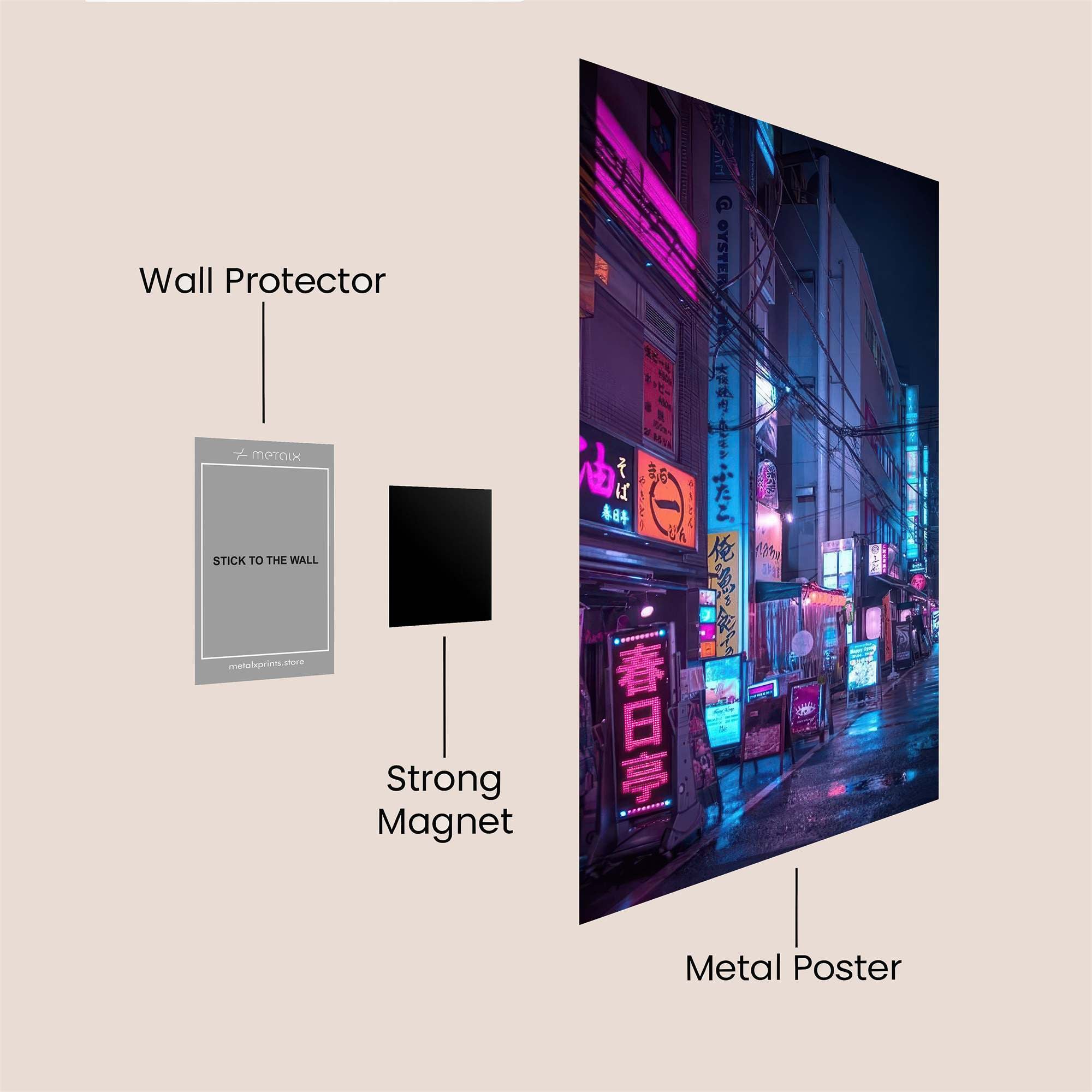 Neon Reverie Safe Wall Magnetic / M