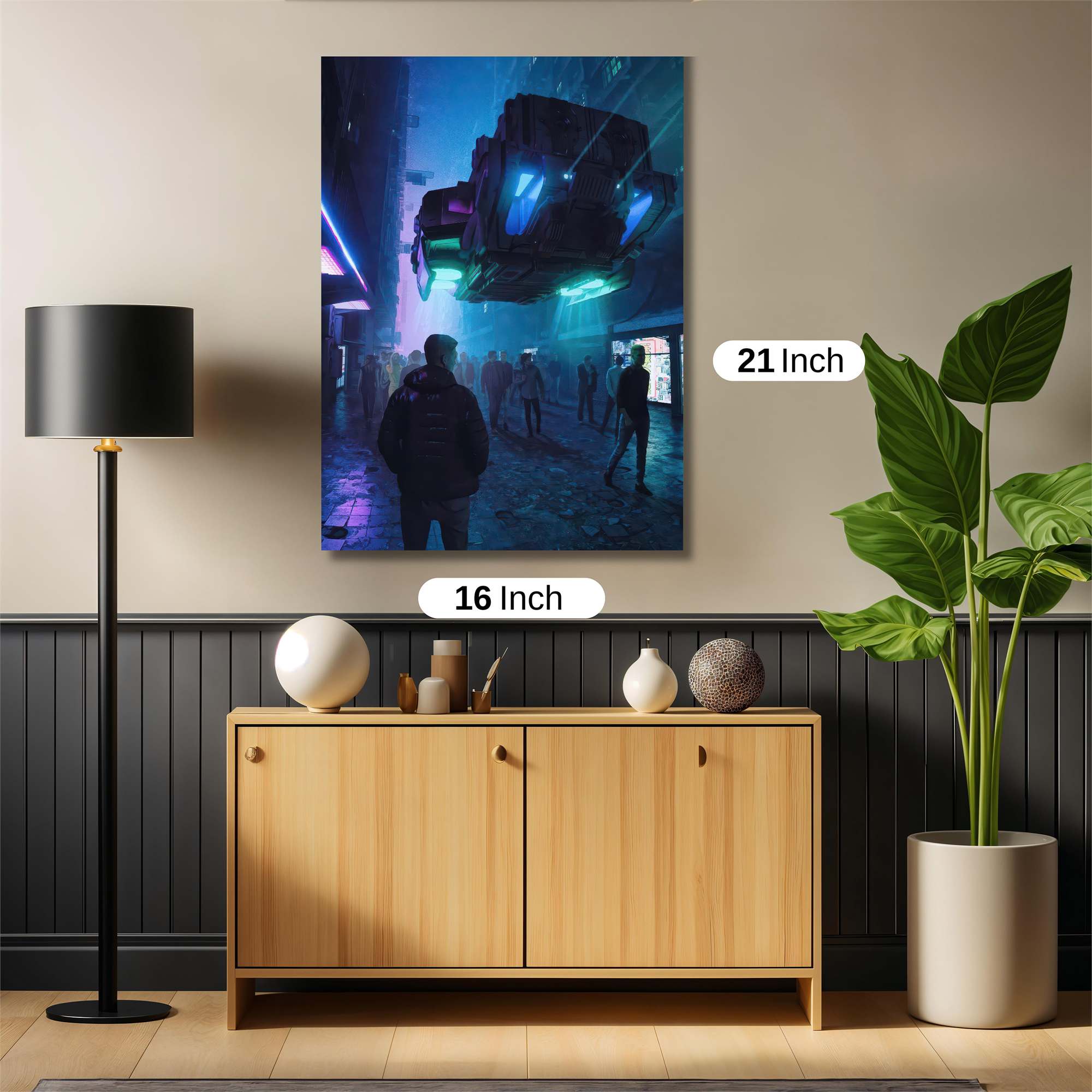 Futuristic Drift Safe Wall Magnetic / M