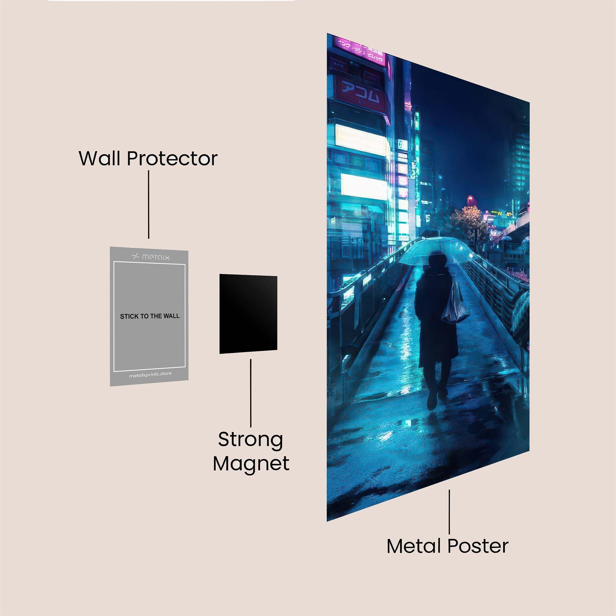 Urban Solitude Safe Wall Magnetic / M