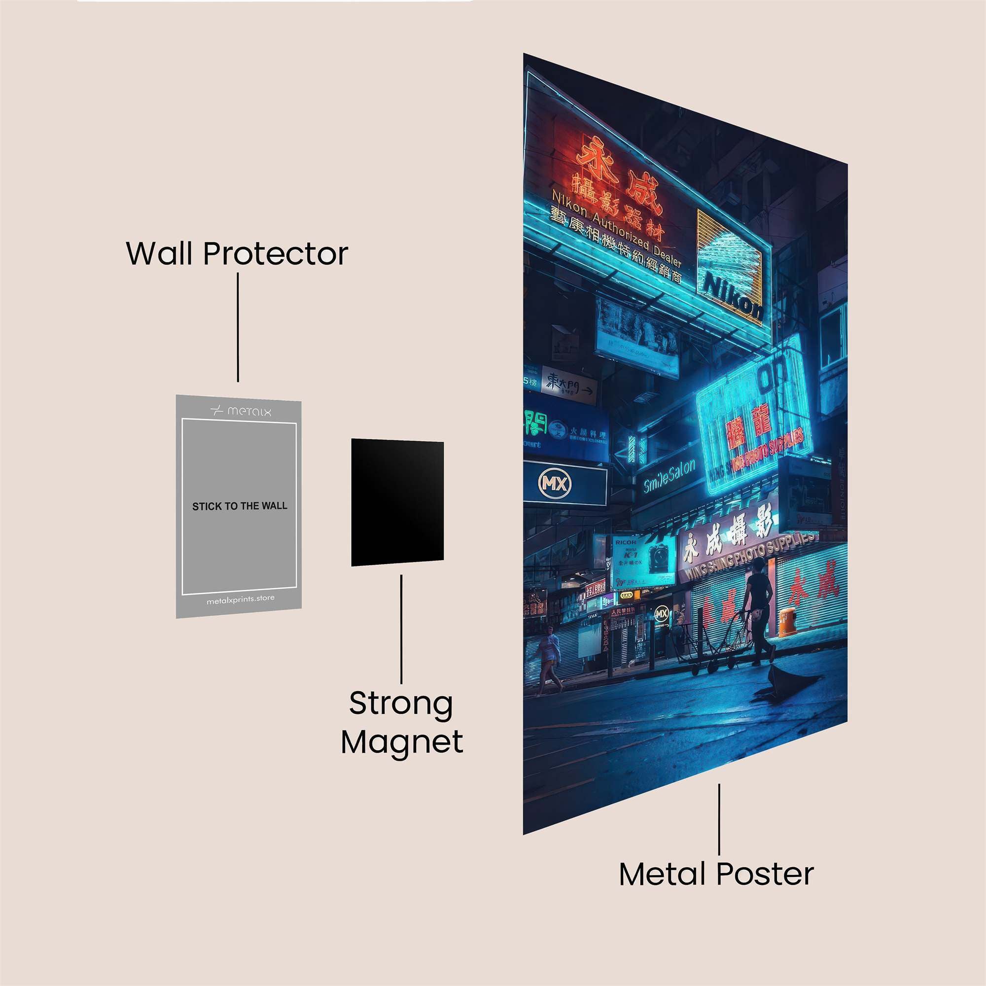 Neon Reverie Safe Wall Magnetic / M