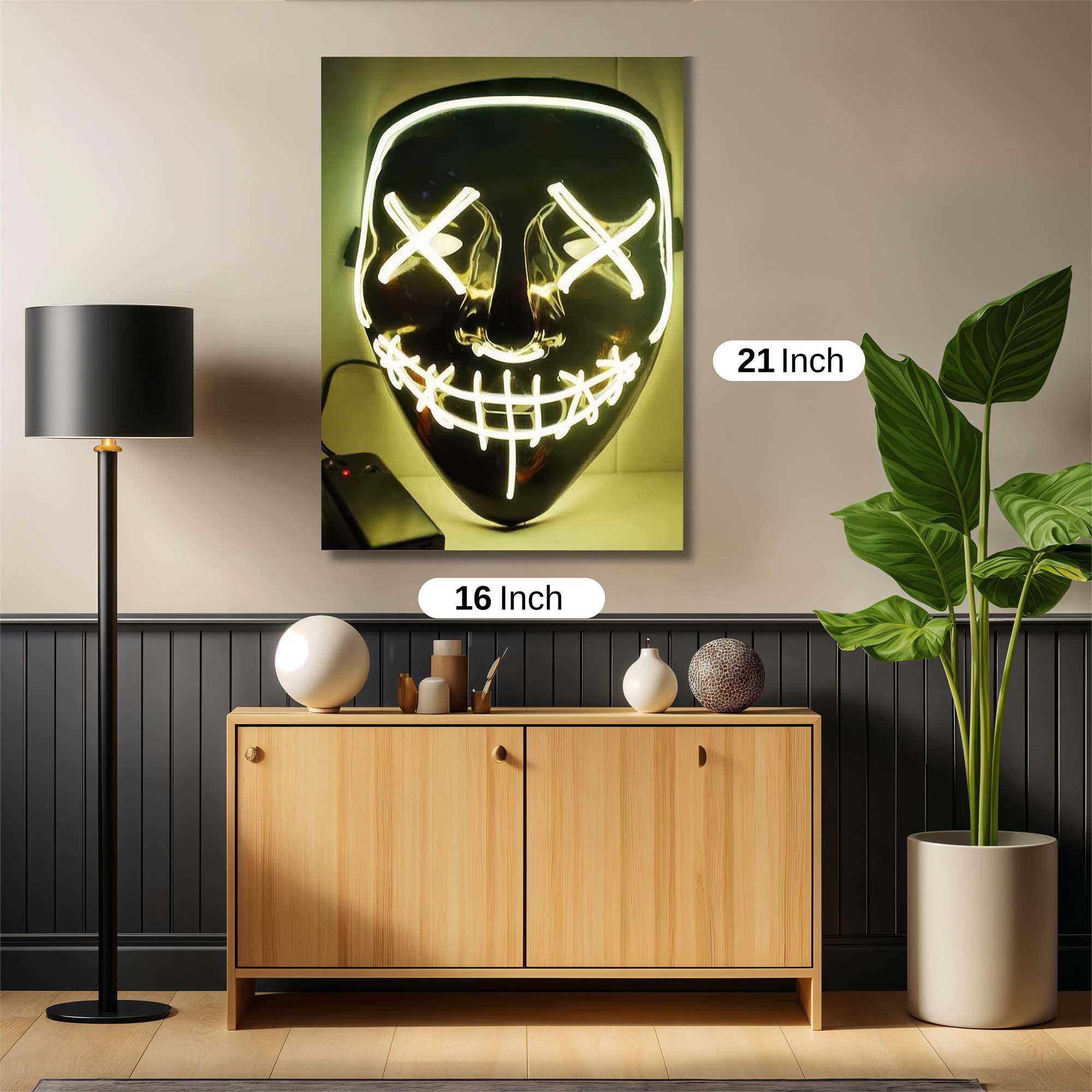 Neon Grin Safe Wall Magnetic / M