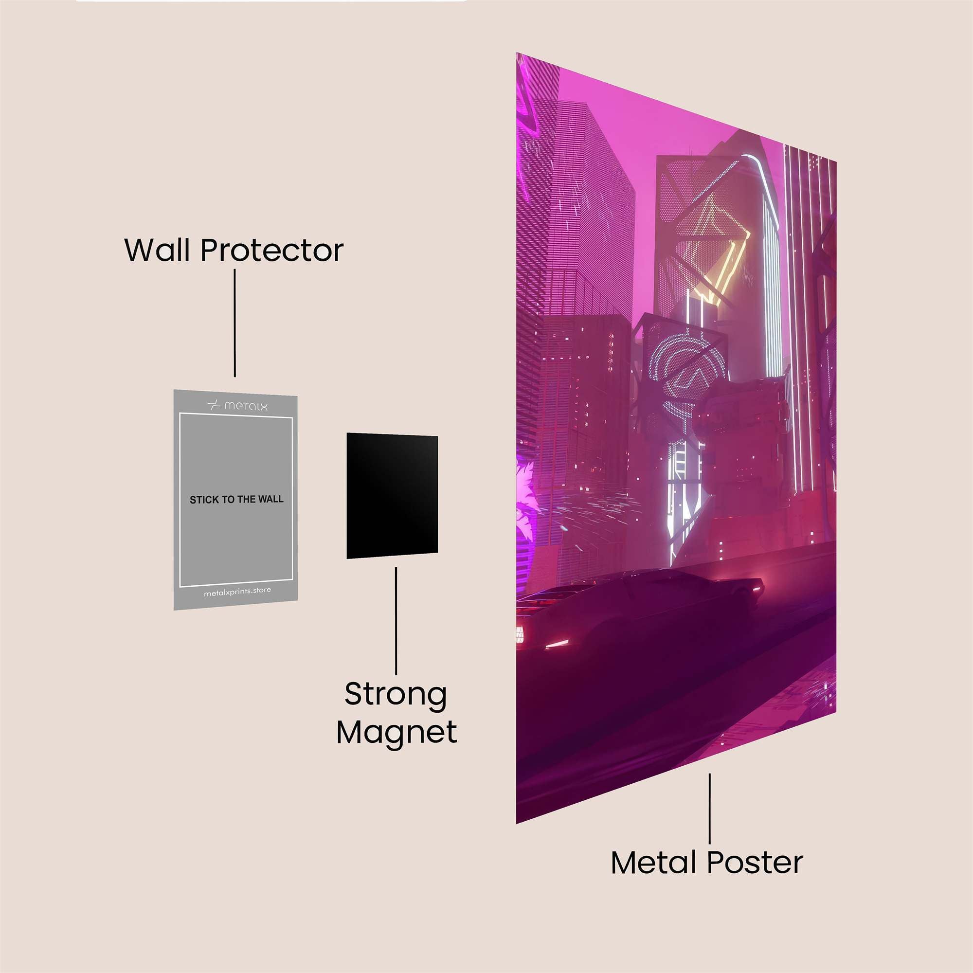 Neon Reverie Safe Wall Magnetic / M