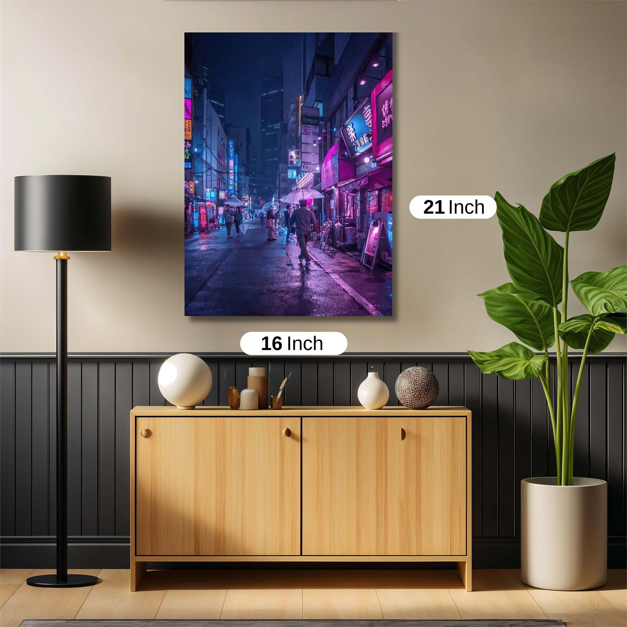 Neon Ambiance Safe Wall Magnetic / M