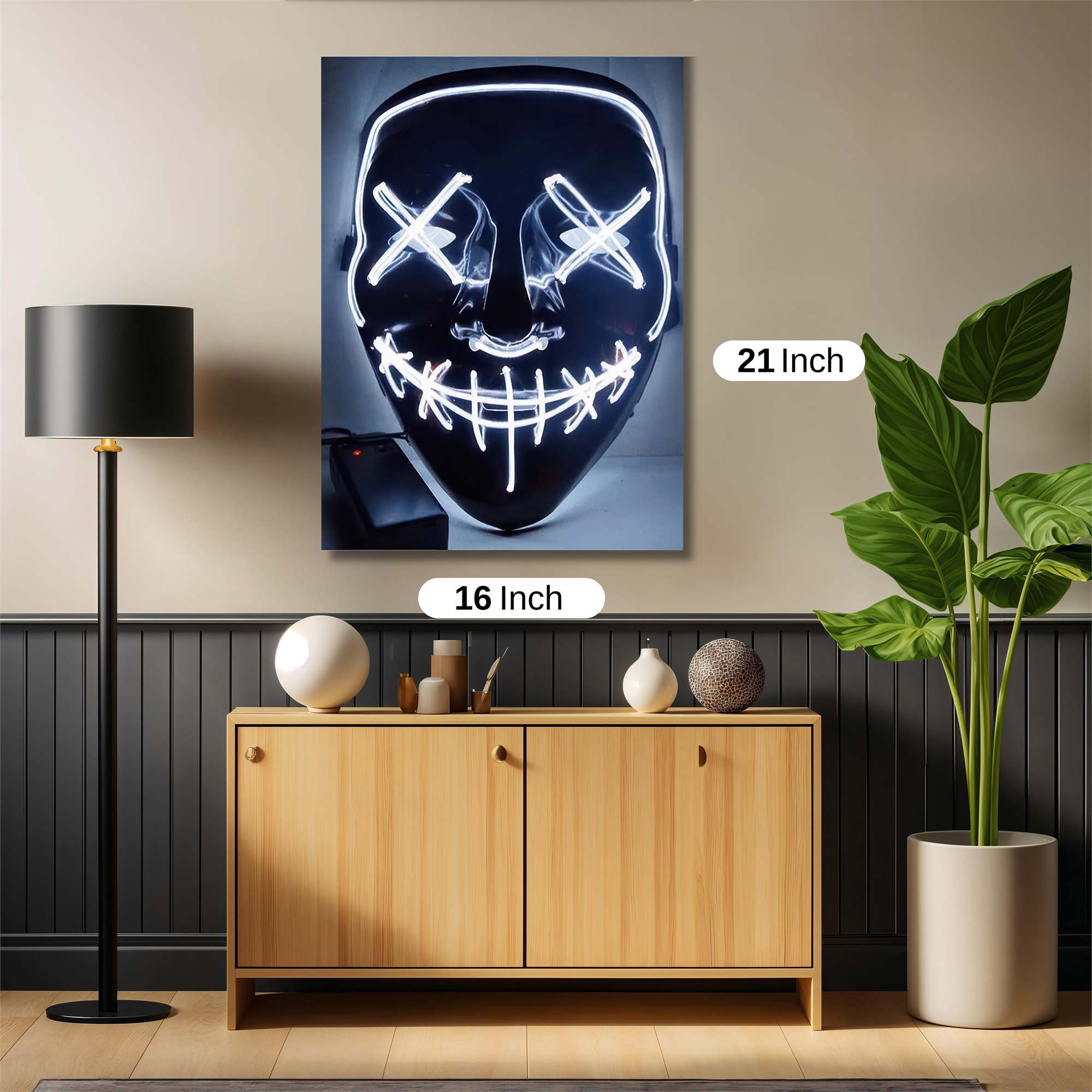 Neon Grin Safe Wall Magnetic / M