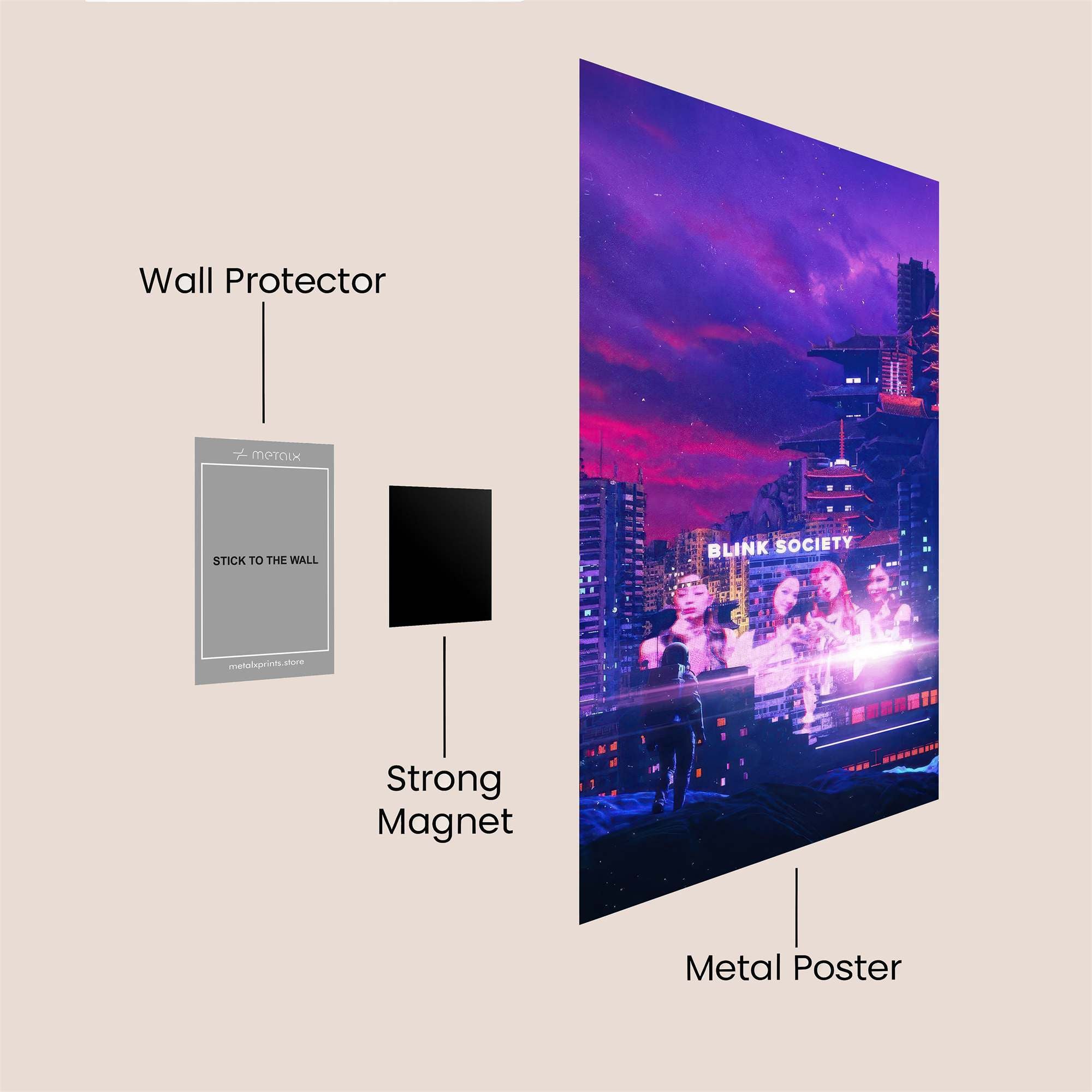 City Vibrance Safe Wall Magnetic / M