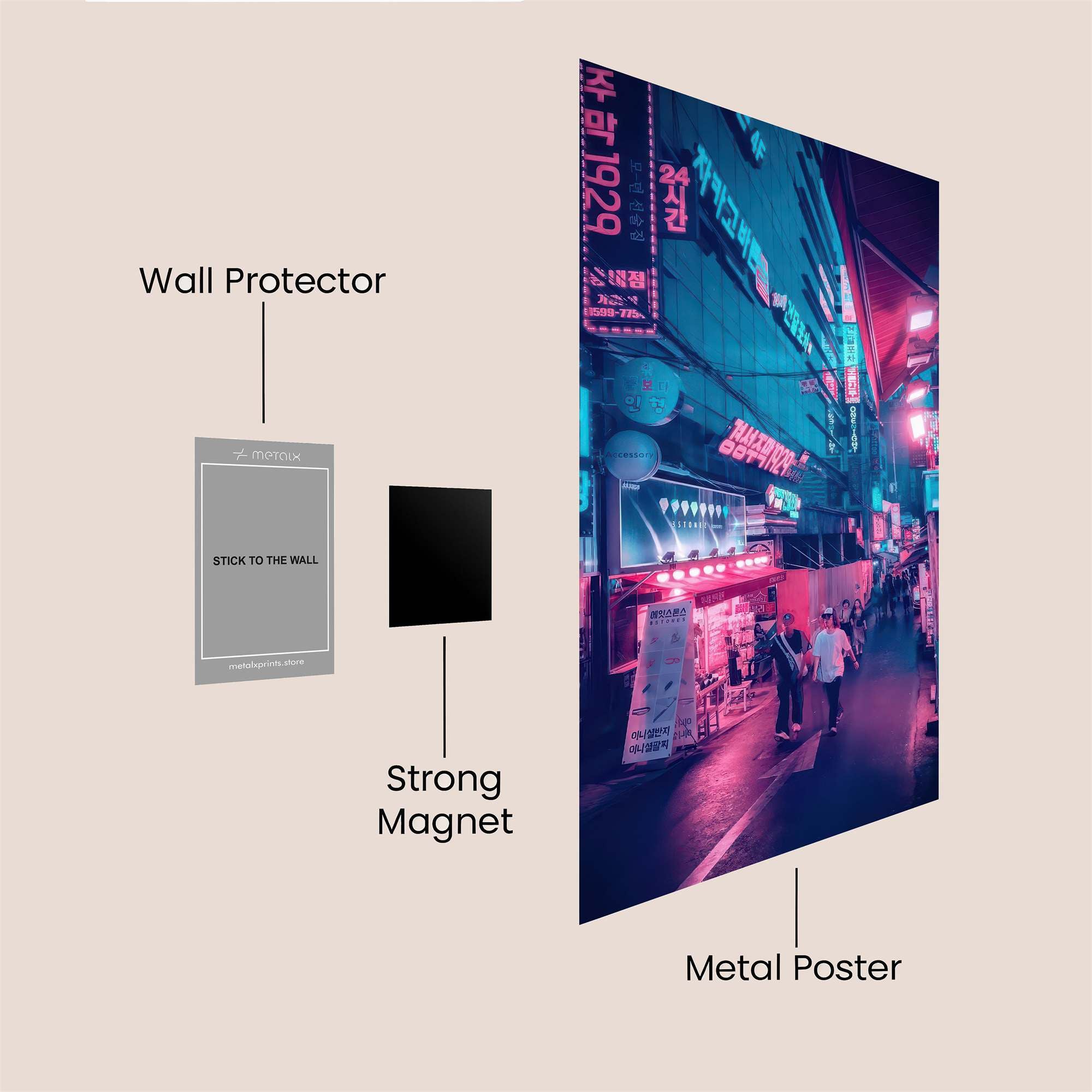 Neon Reverie Safe Wall Magnetic / M