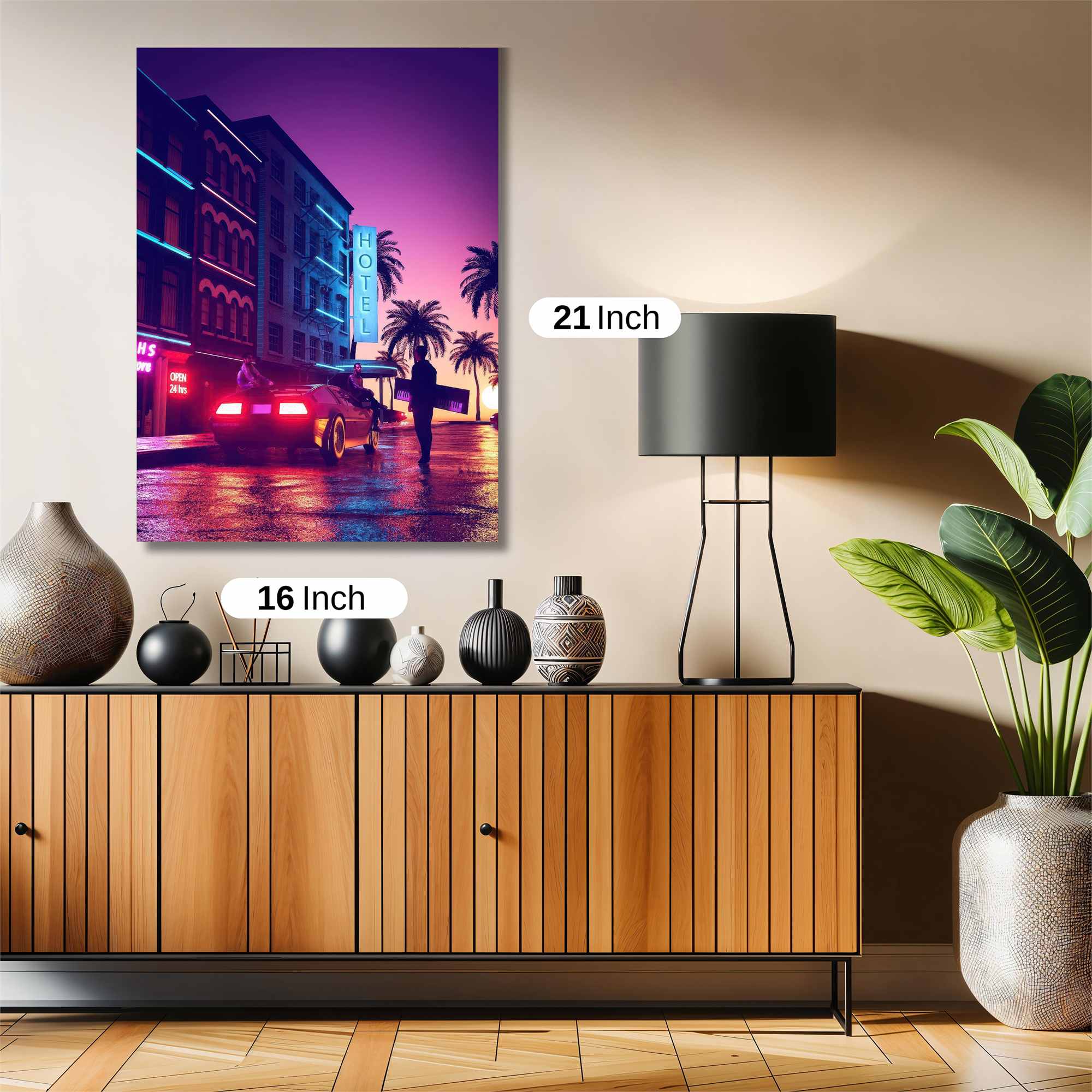 Neon Escape Safe Wall Magnetic / M