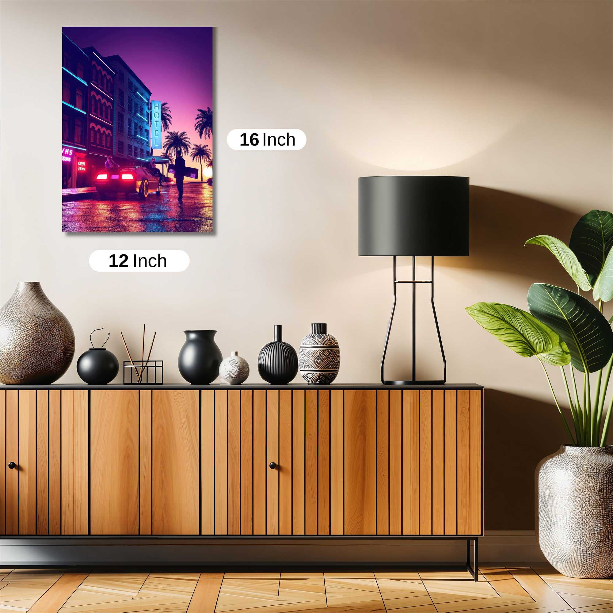 Neon Escape Safe Wall Magnetic / M