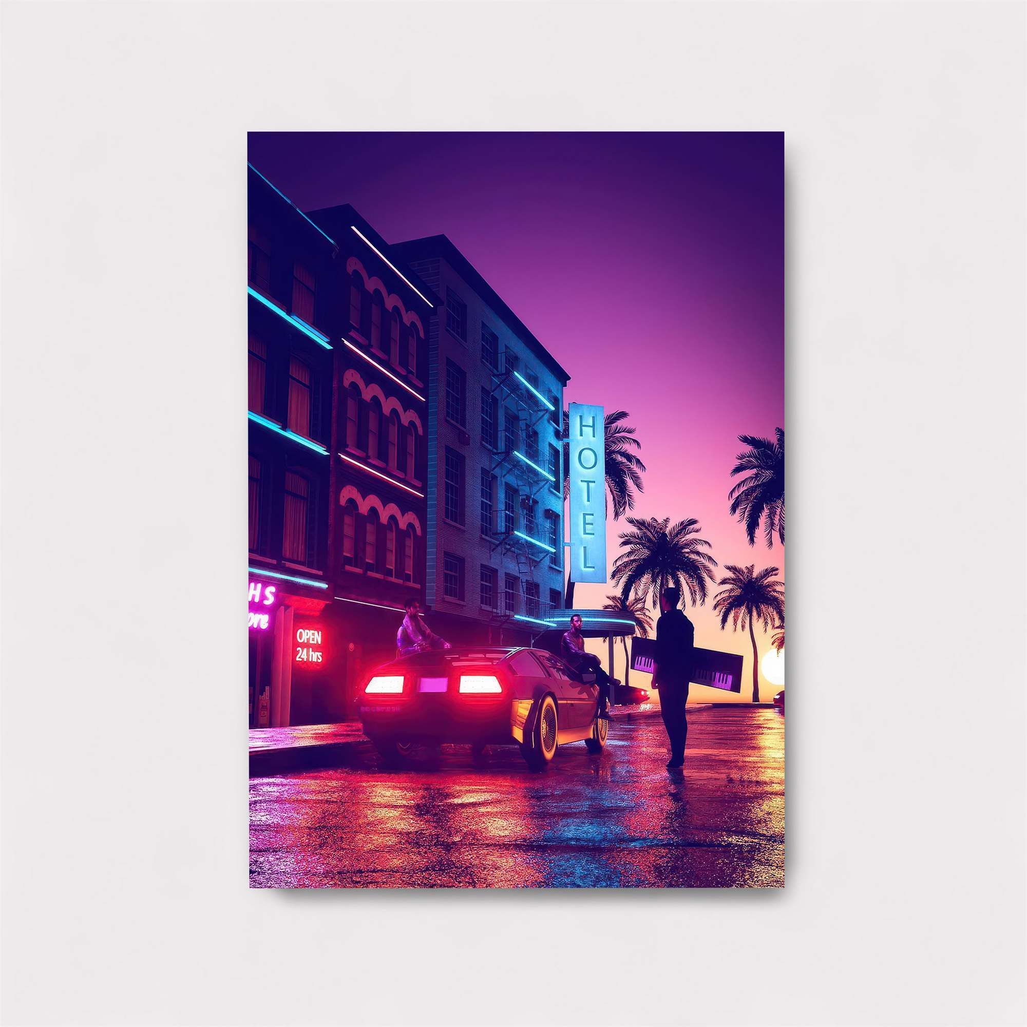 Neon Escape Safe Wall Magnetic / M