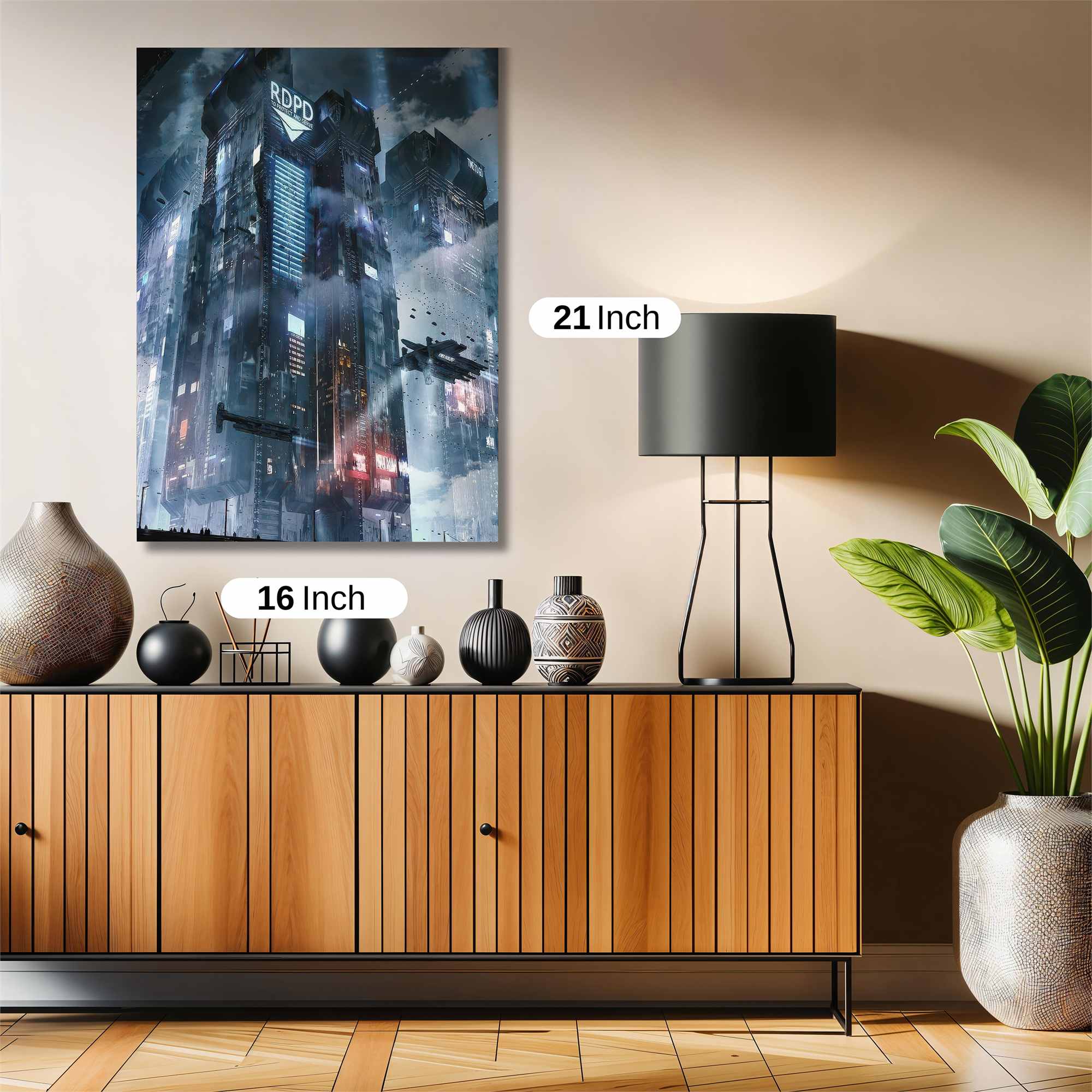 Futuristic Dystopia Safe Wall Magnetic / M