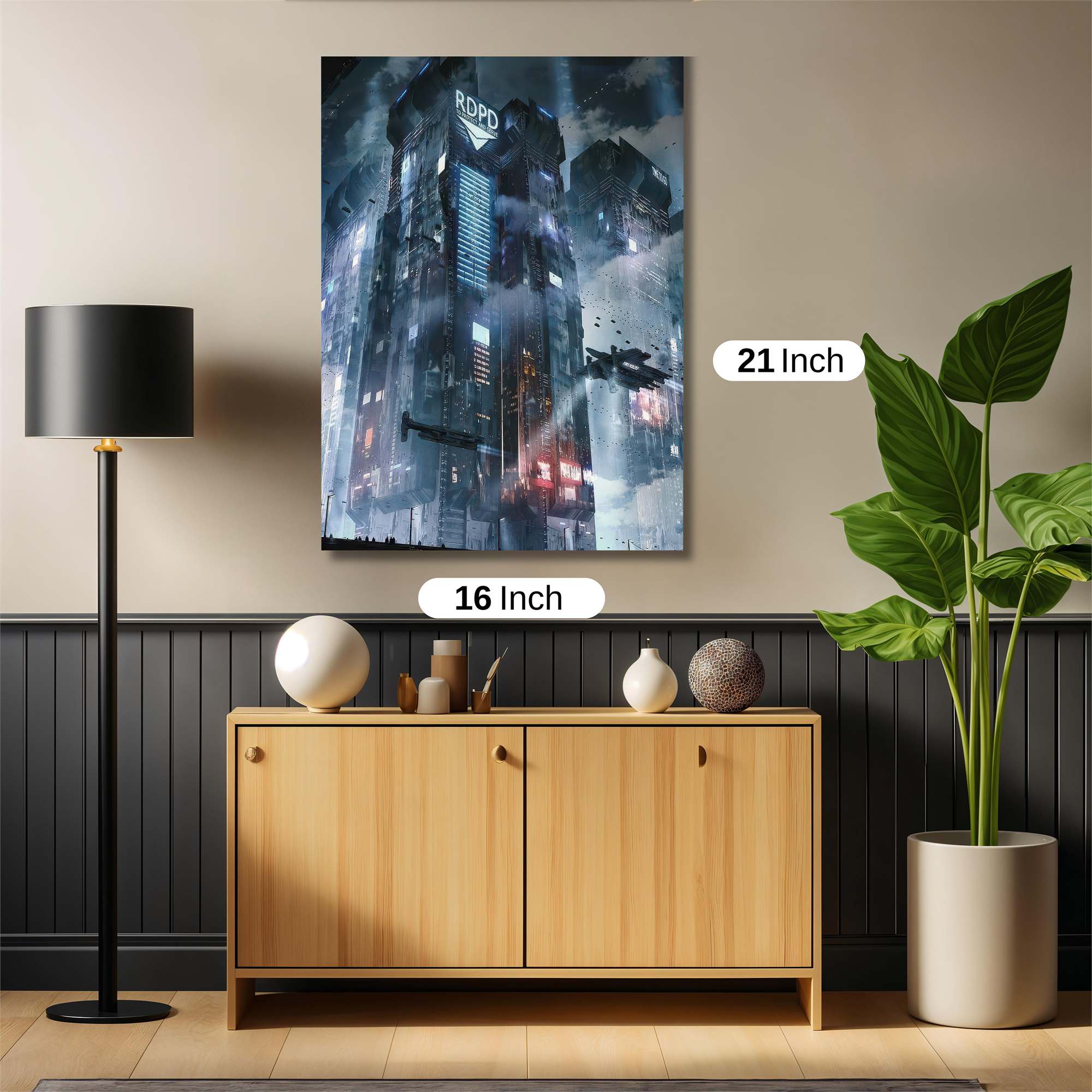 Futuristic Dystopia Safe Wall Magnetic / M