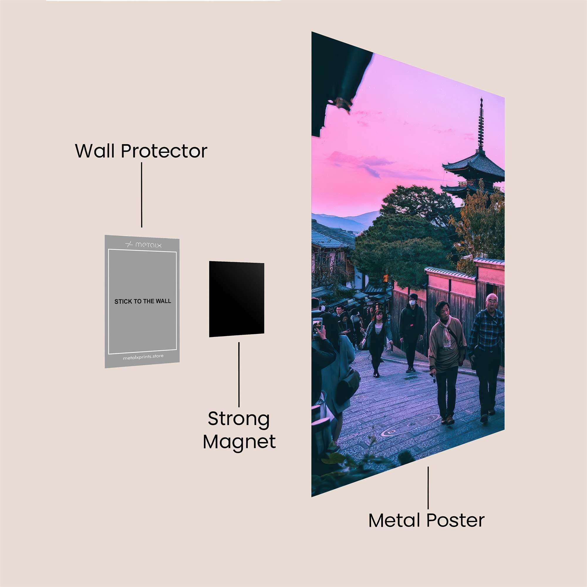 Kyoto Twilight Safe Wall Magnetic / M