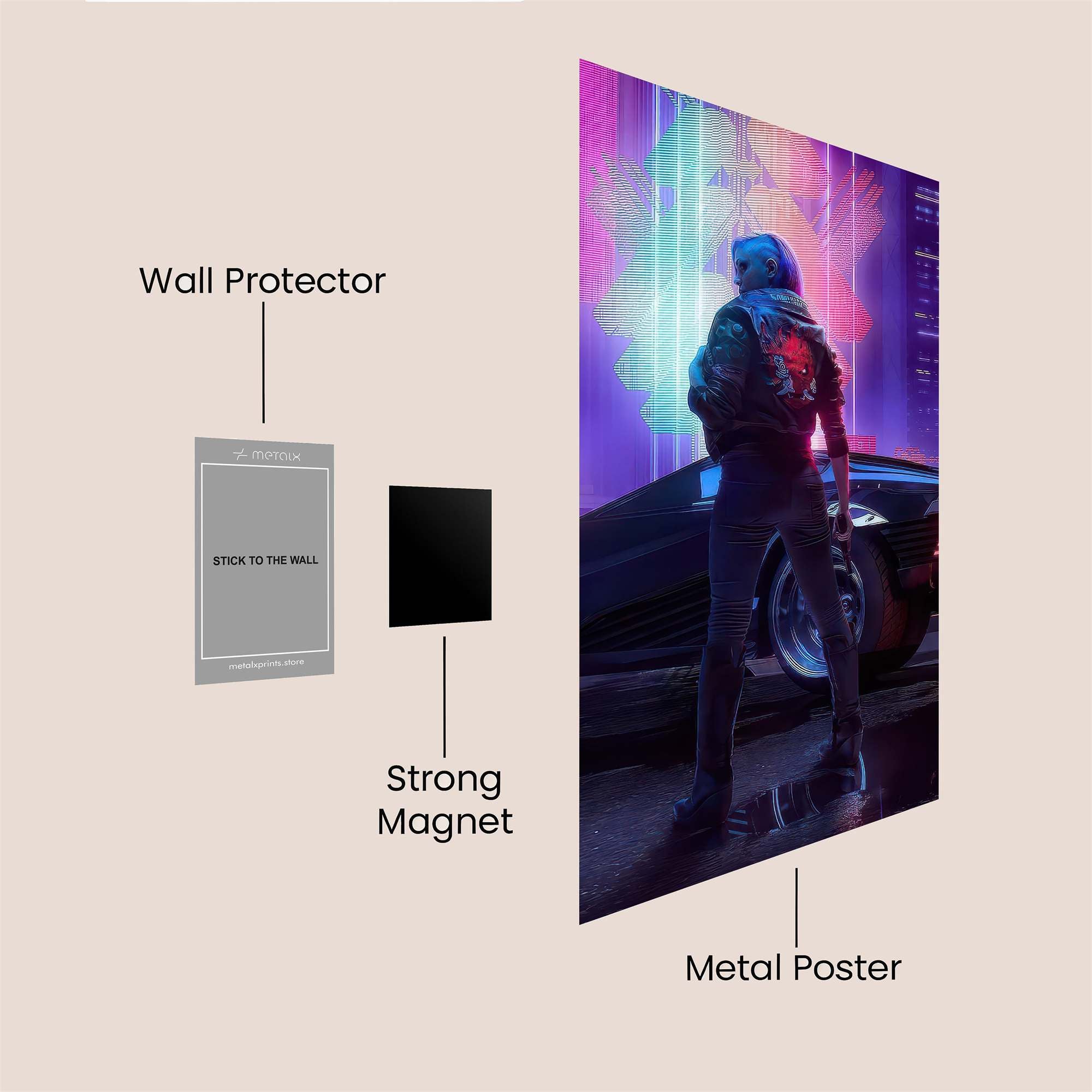 Neon Odyssey Safe Wall Magnetic / M