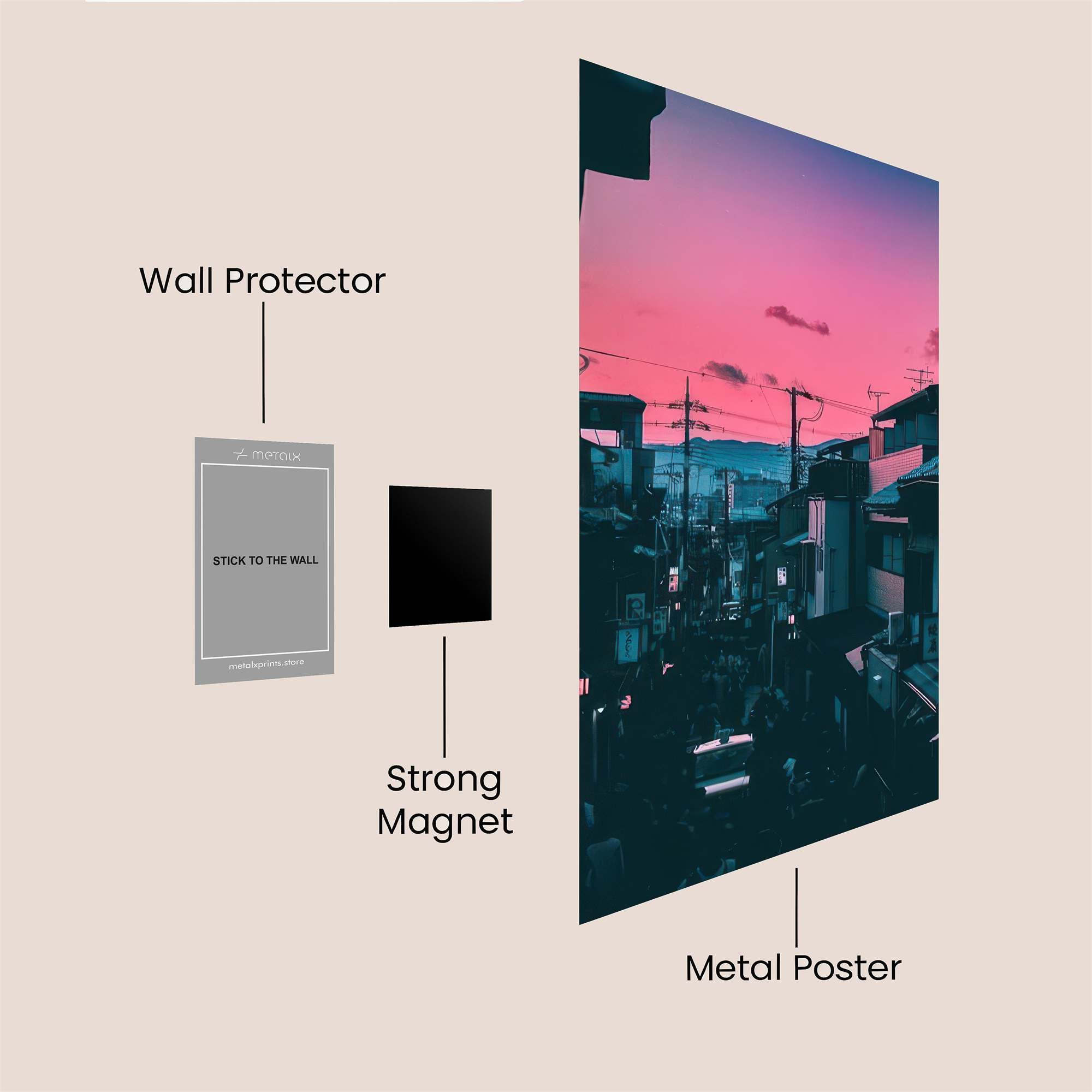 Dusk Whisper Safe Wall Magnetic / M