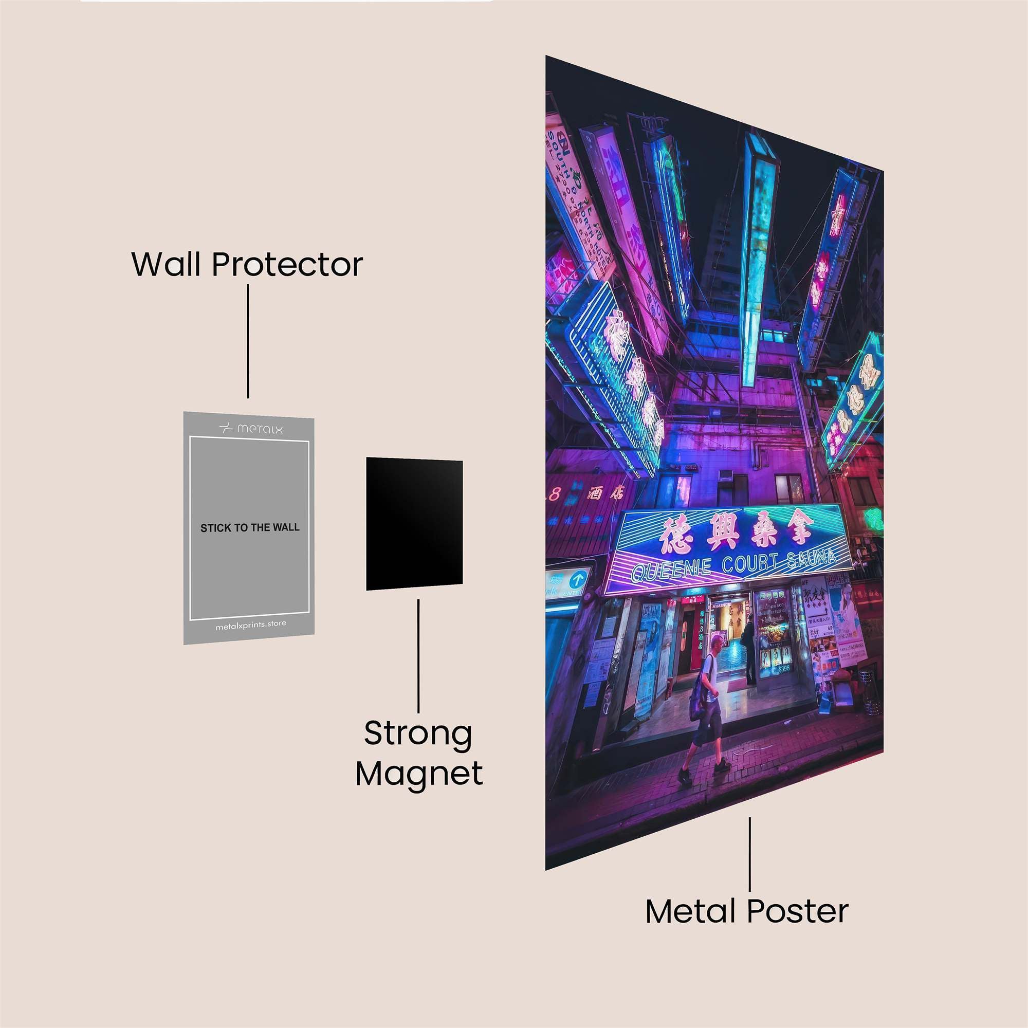 Neon Reverie Safe Wall Magnetic / M