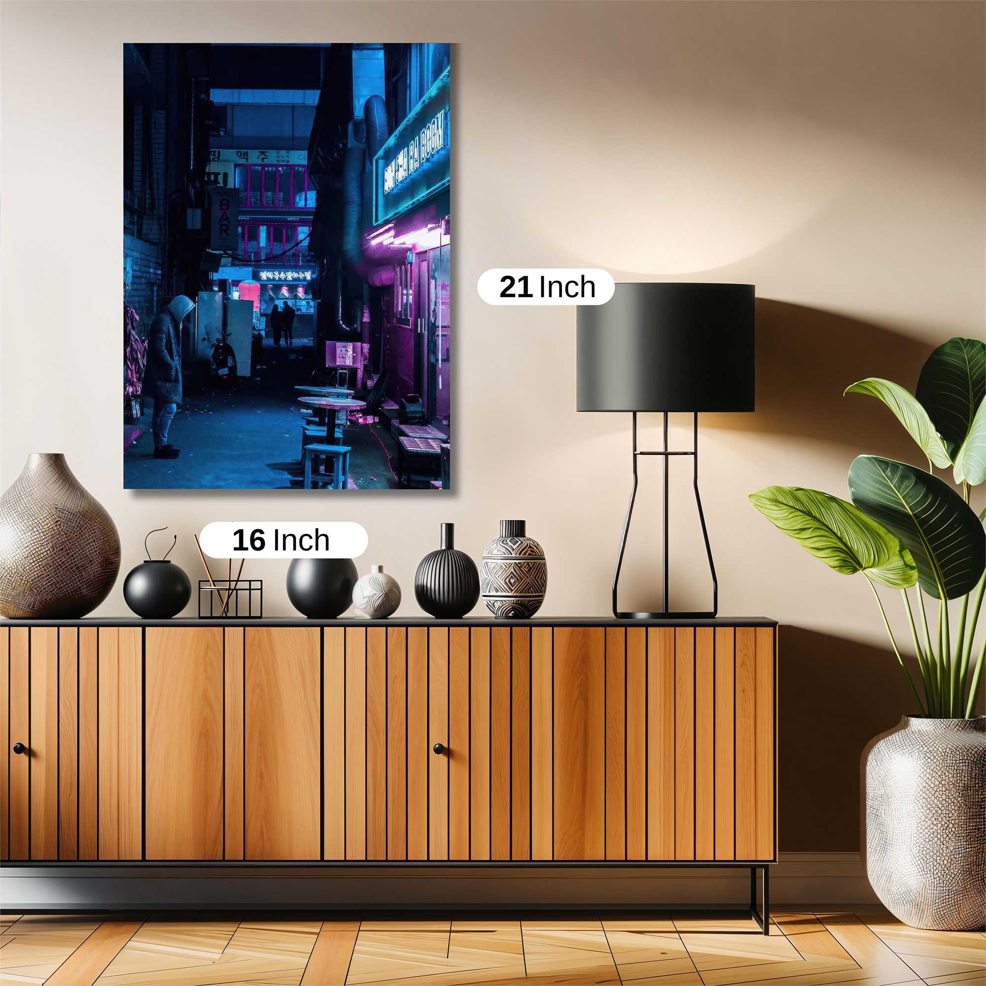 Neon Solitude Safe Wall Magnetic / M