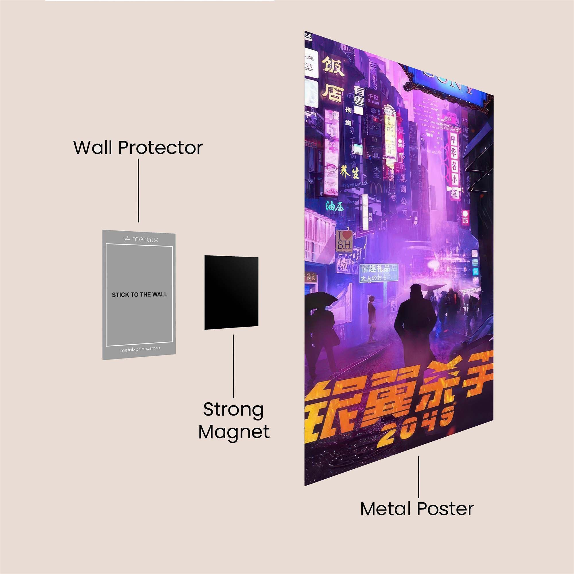 Neon Reverie Safe Wall Magnetic / M