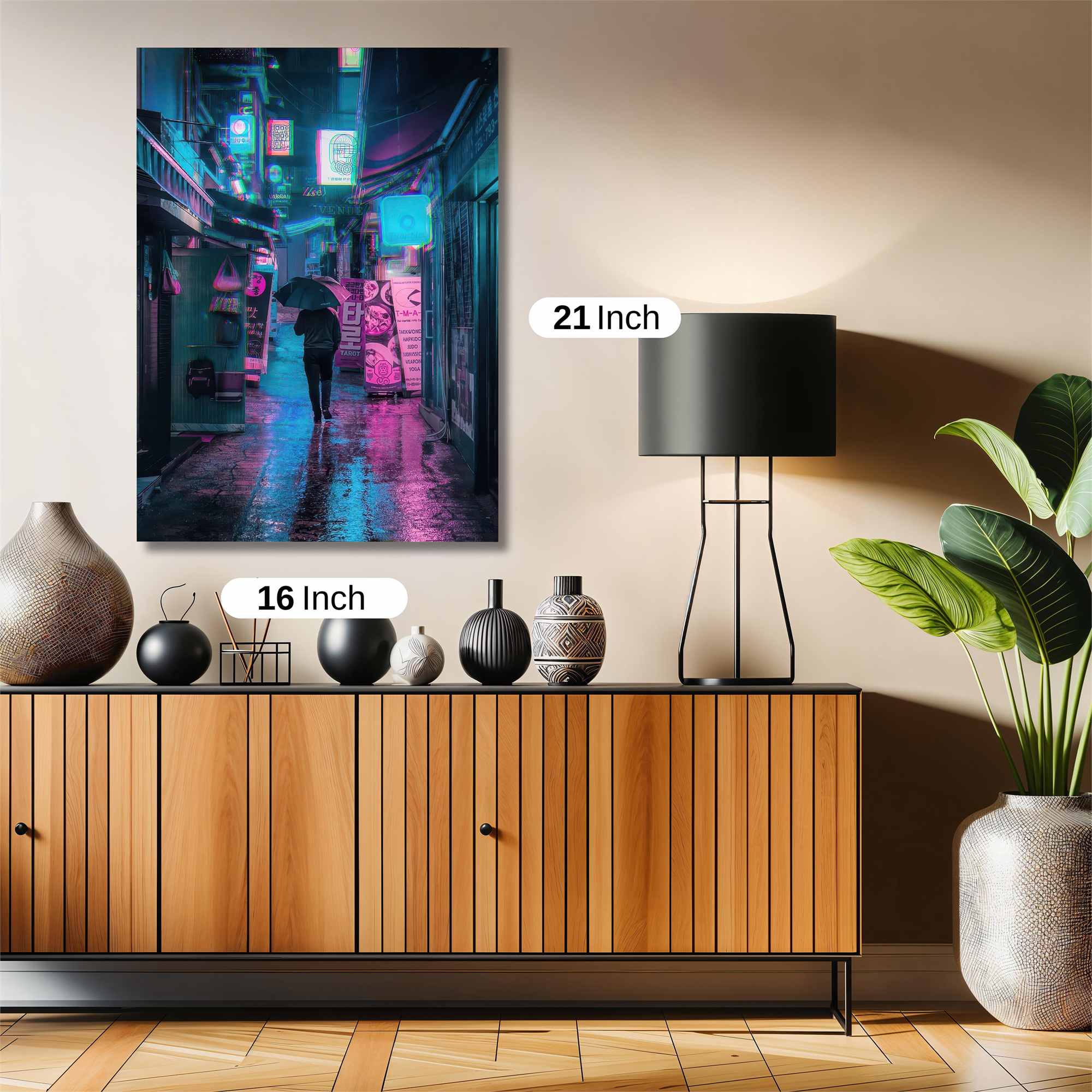 Neon Solitude Safe Wall Magnetic / M