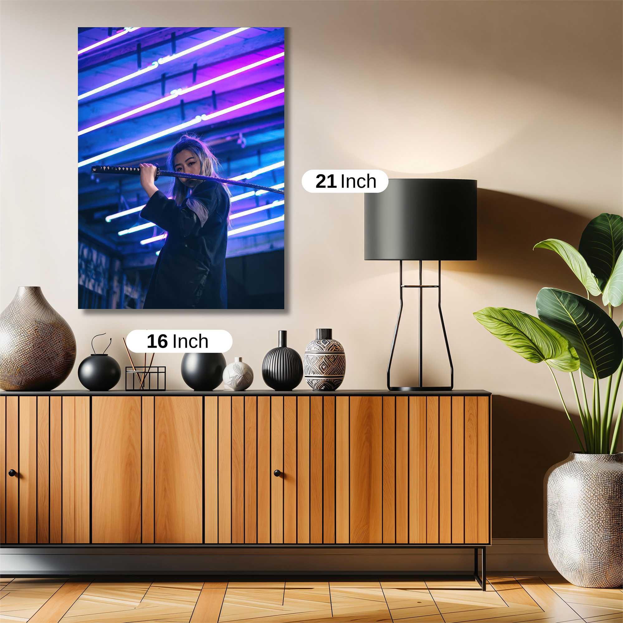 Neon Warrior Safe Wall Magnetic / M