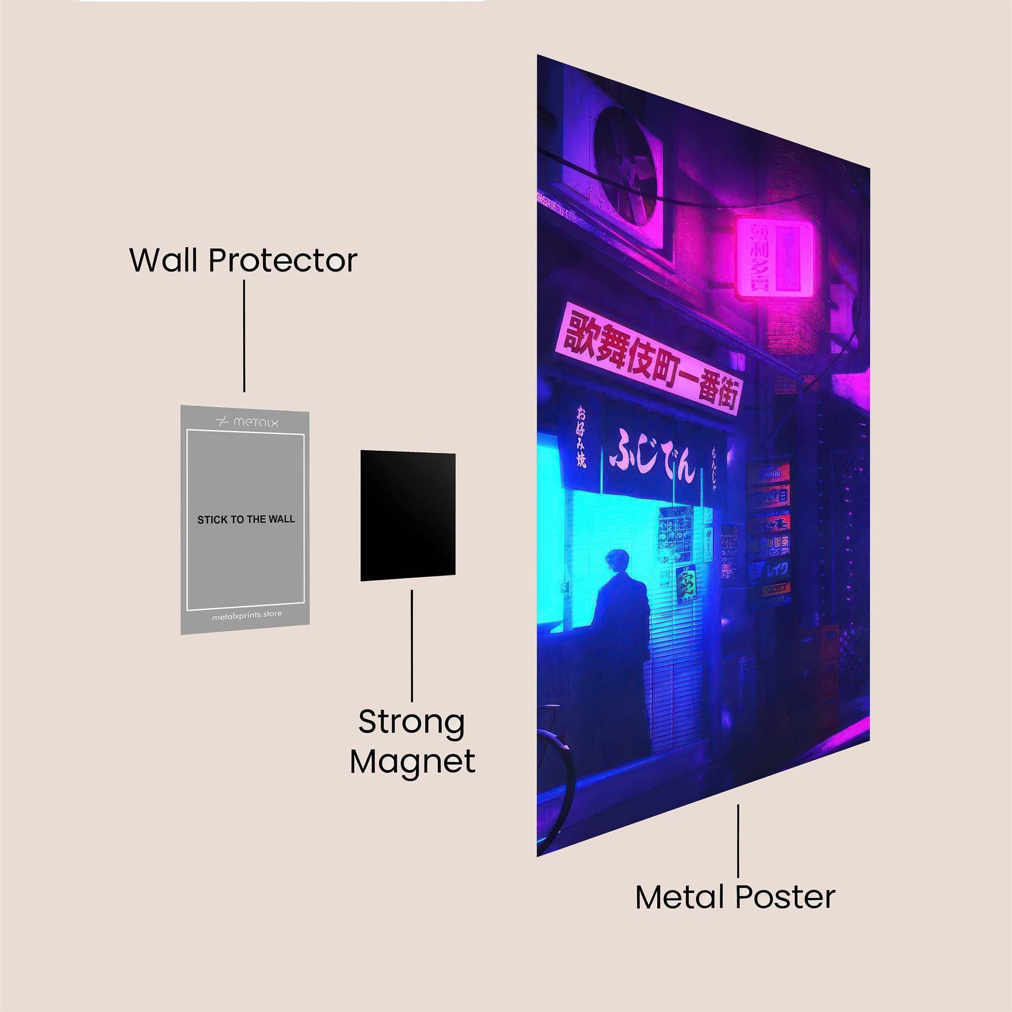 Neon Reverie Safe Wall Magnetic / M