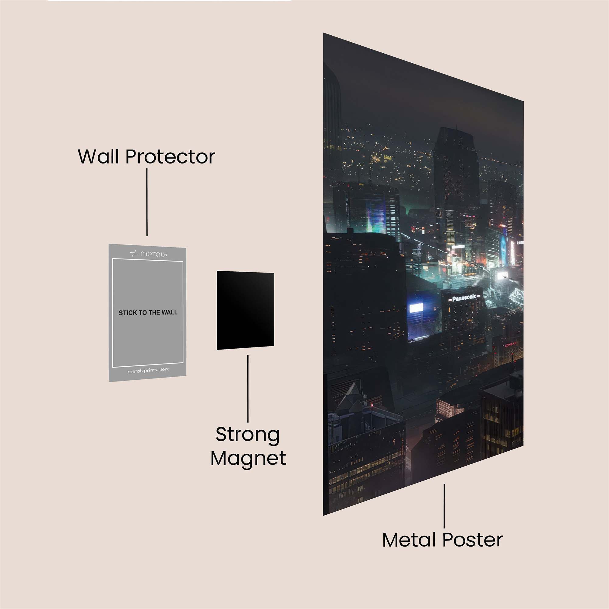 Neon Reverie Safe Wall Magnetic / M