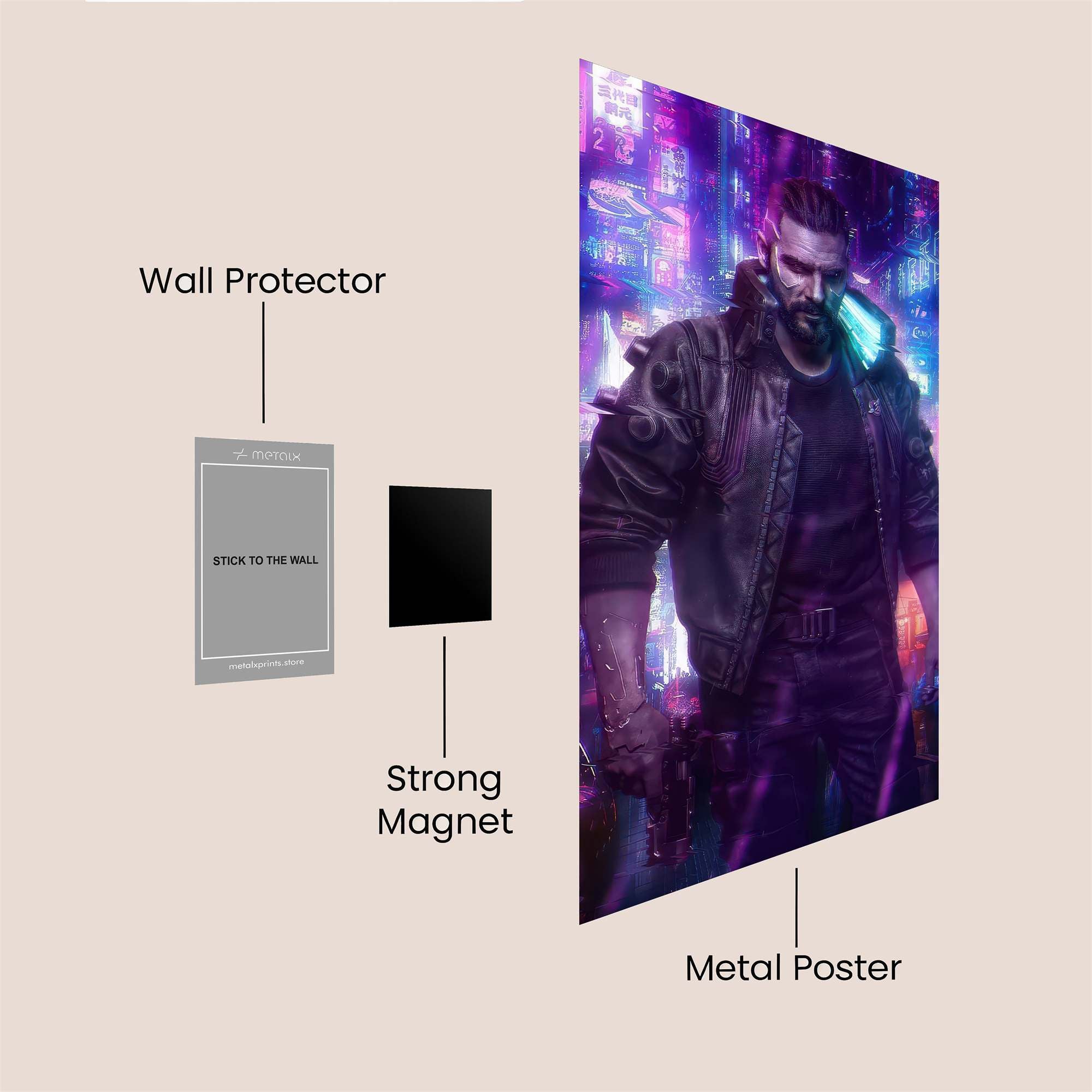 Cyber Standoff Safe Wall Magnetic / M