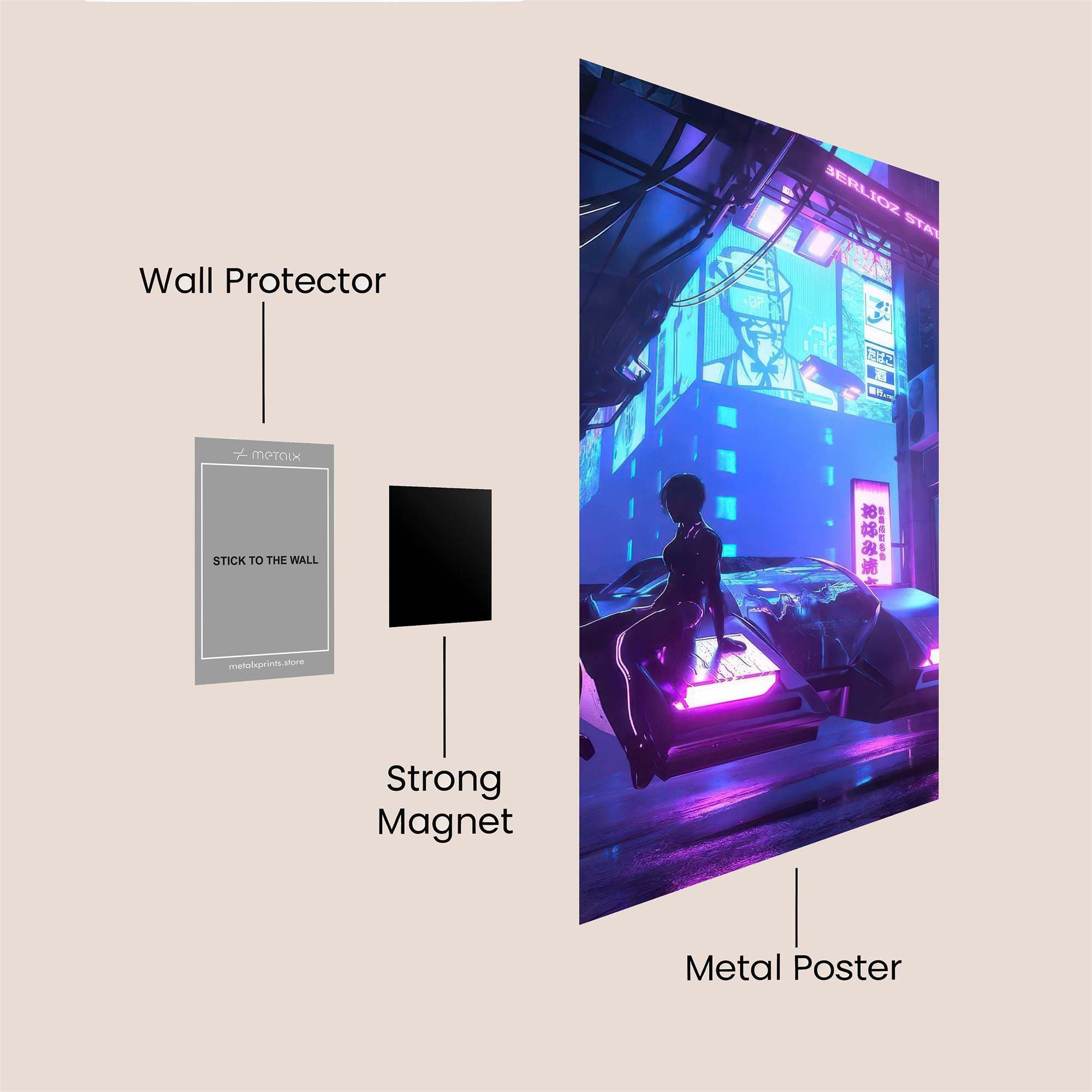 Neon Reverie Safe Wall Magnetic / M