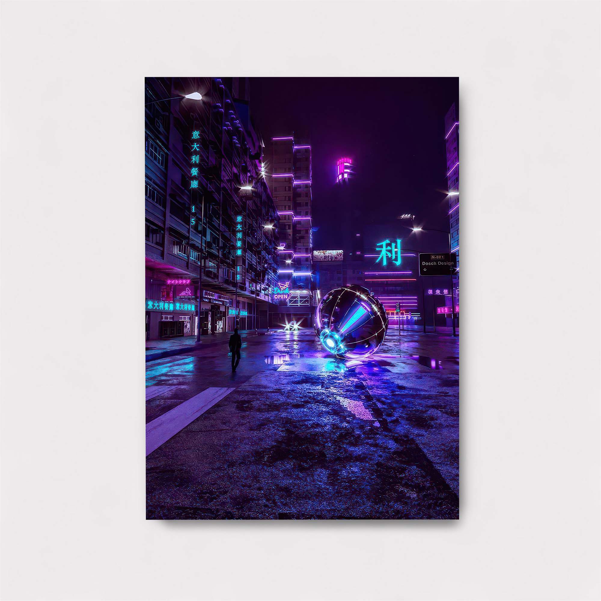 Neon Solitude Safe Wall Magnetic / M