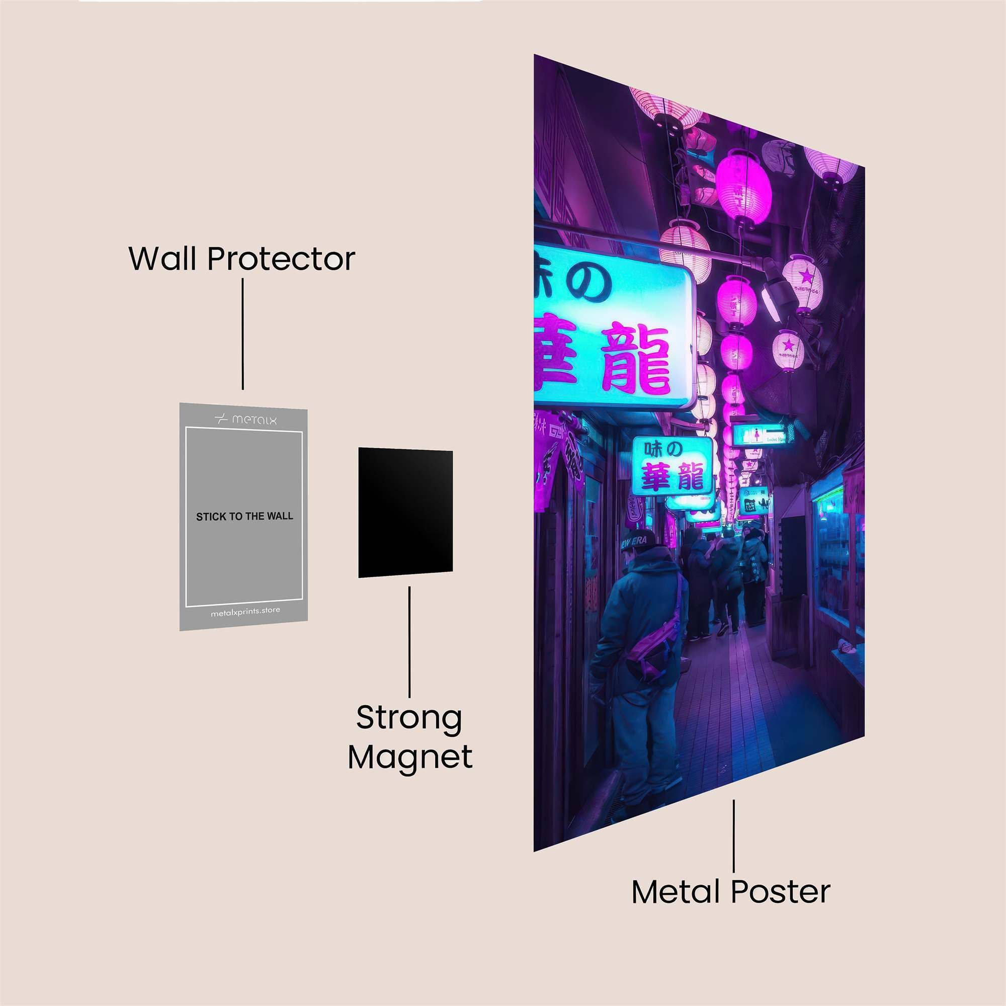 Neon Reverie Safe Wall Magnetic / M