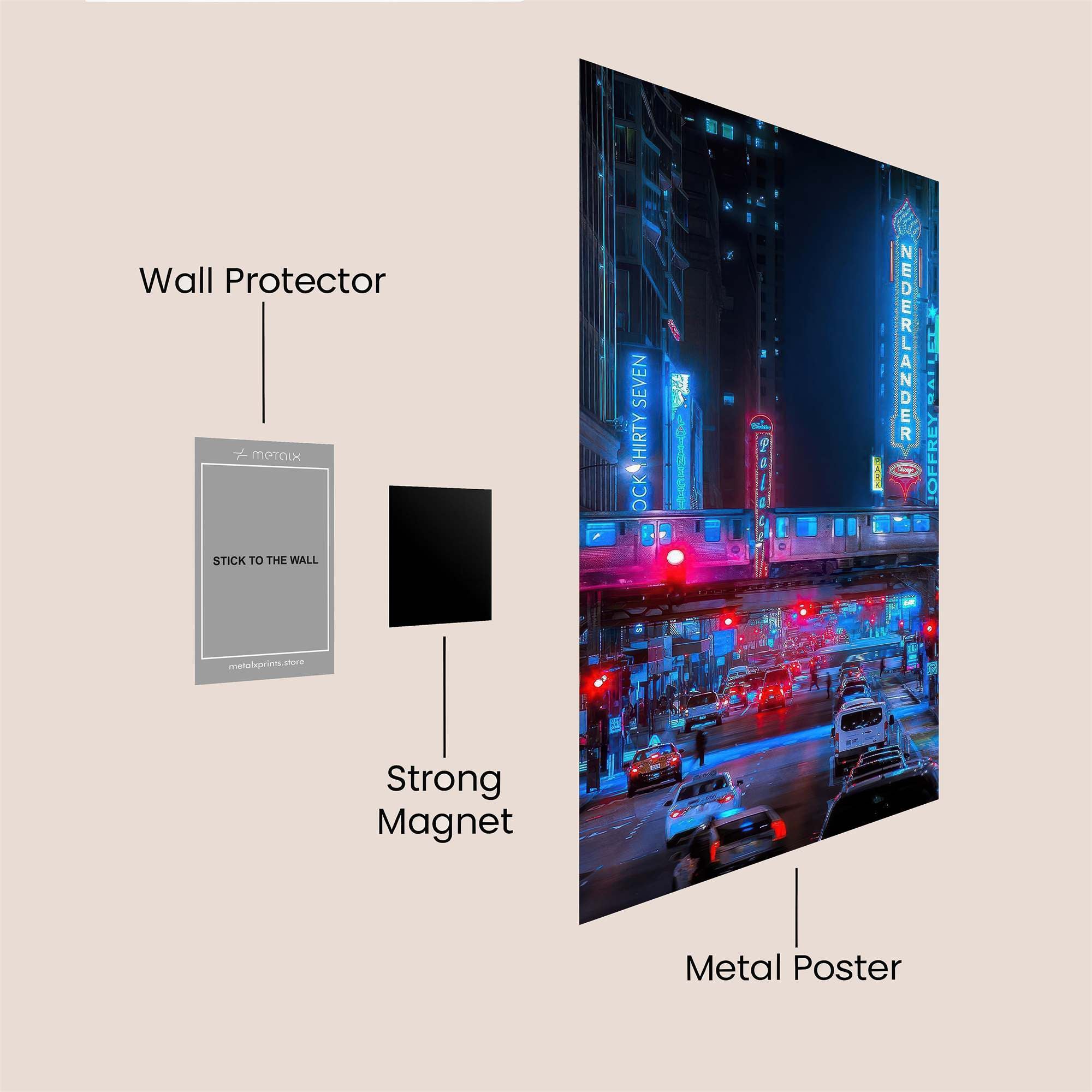 Neon Symphony Safe Wall Magnetic / M