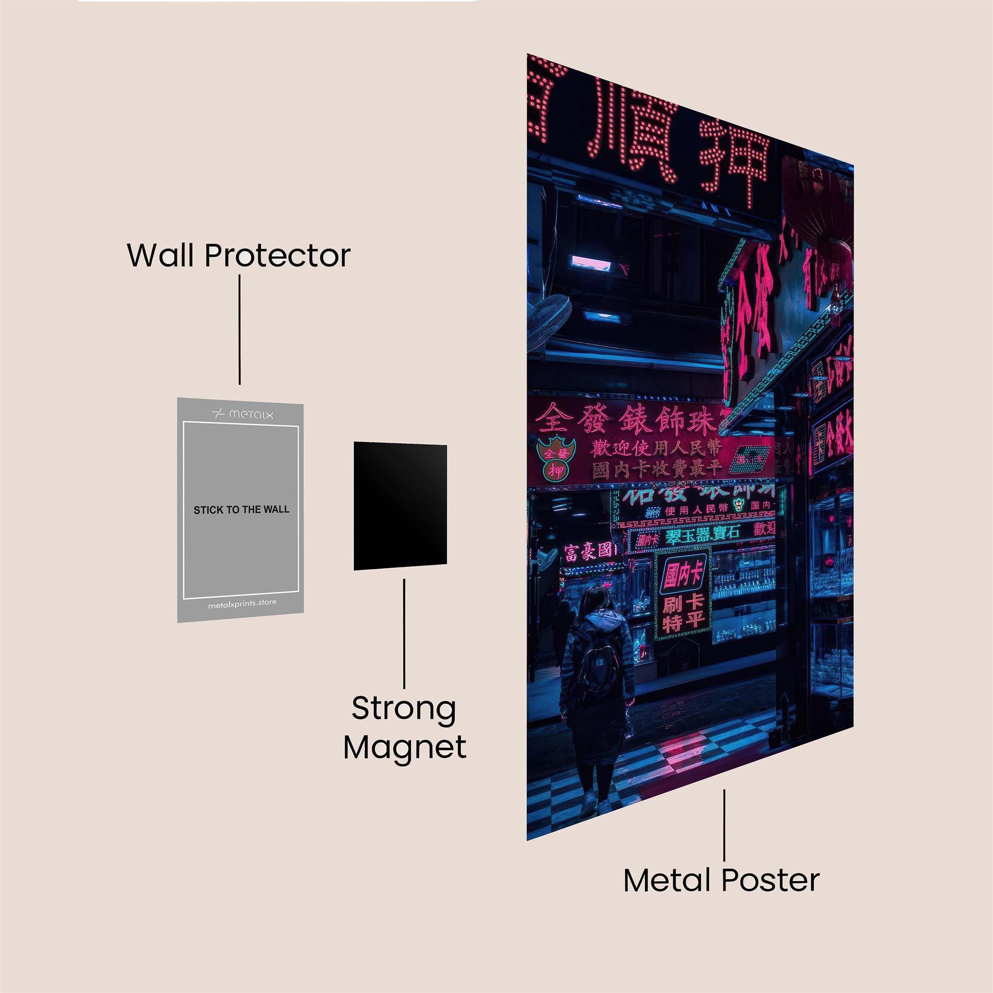 Neon Reverie Safe Wall Magnetic / M