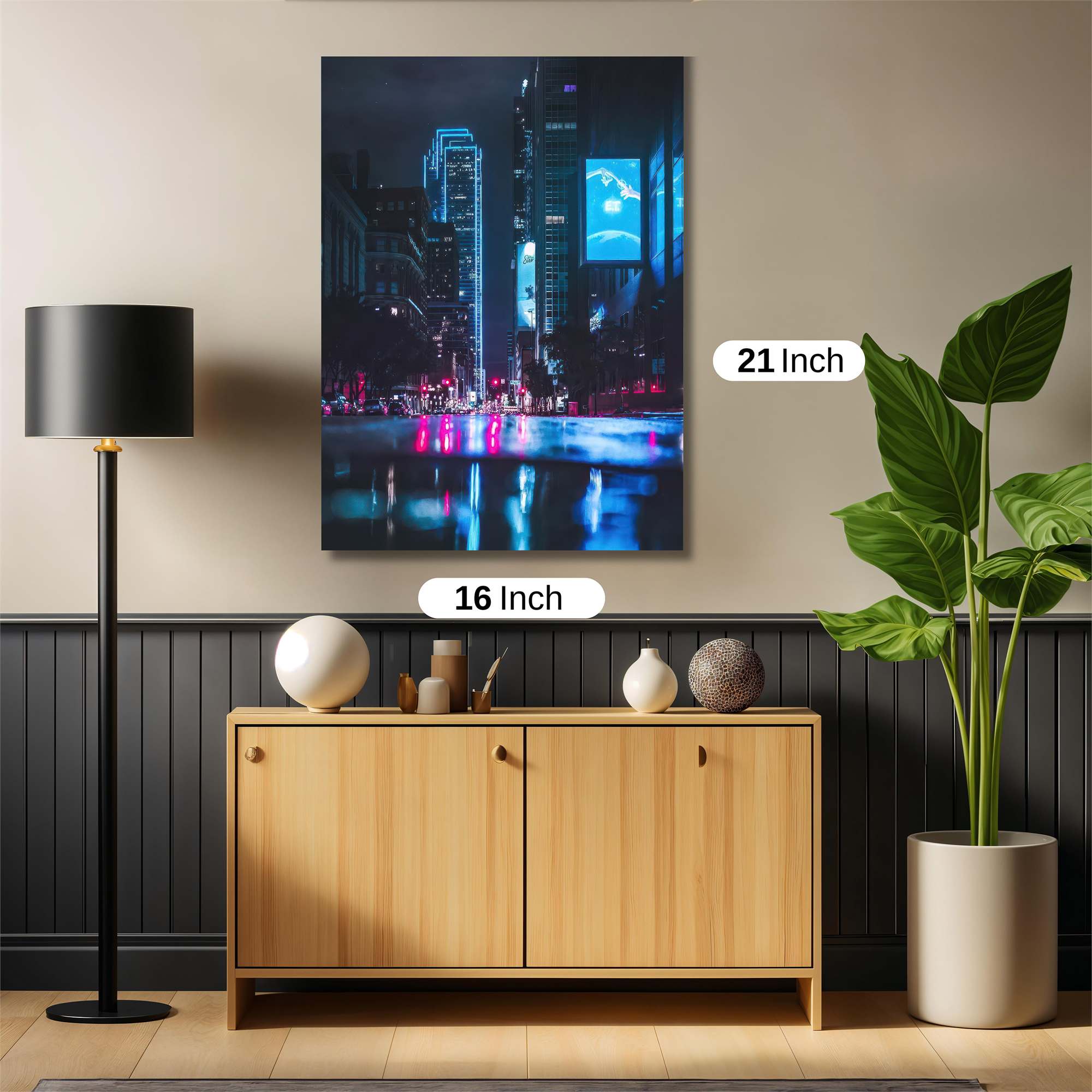 Neon Serenity Safe Wall Magnetic / M