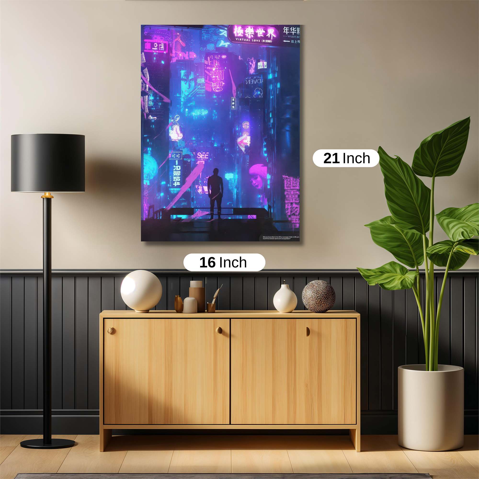 Neon Wanderlust Safe Wall Magnetic / M