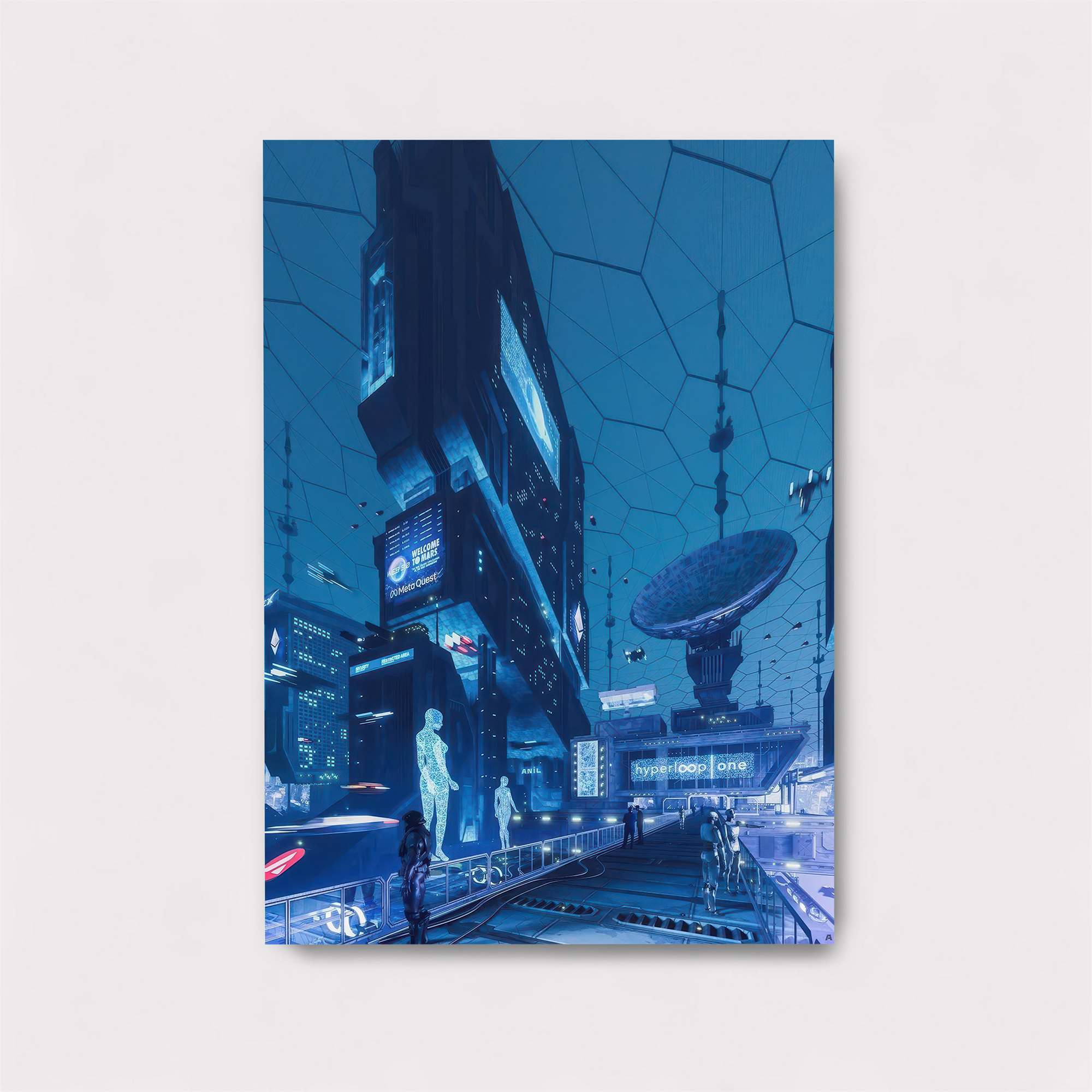 Futuristic Ambiance Safe Wall Magnetic / M