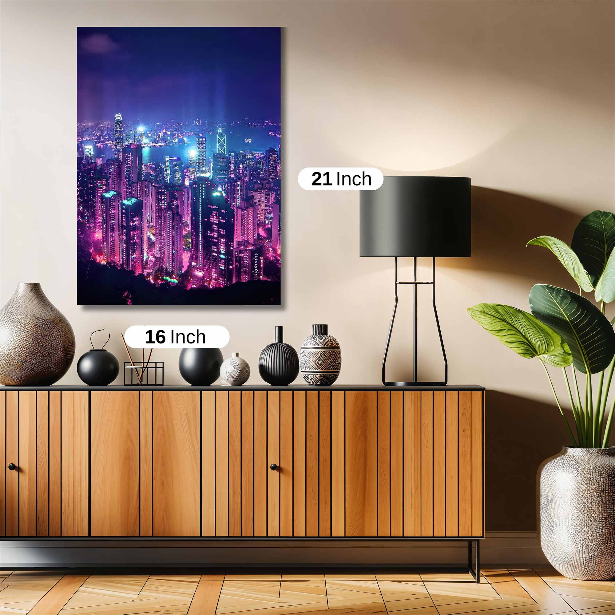 Neon Dreamscape Safe Wall Magnetic / M