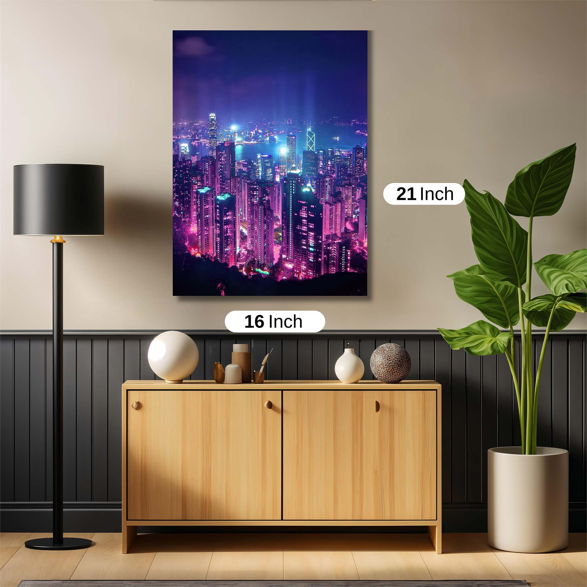 Neon Dreamscape Safe Wall Magnetic / M