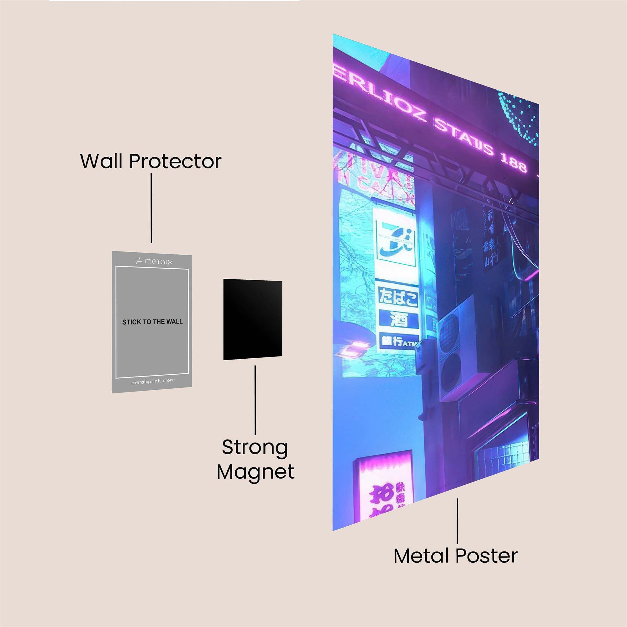 Cyberpunk Vibe Safe Wall Magnetic / M