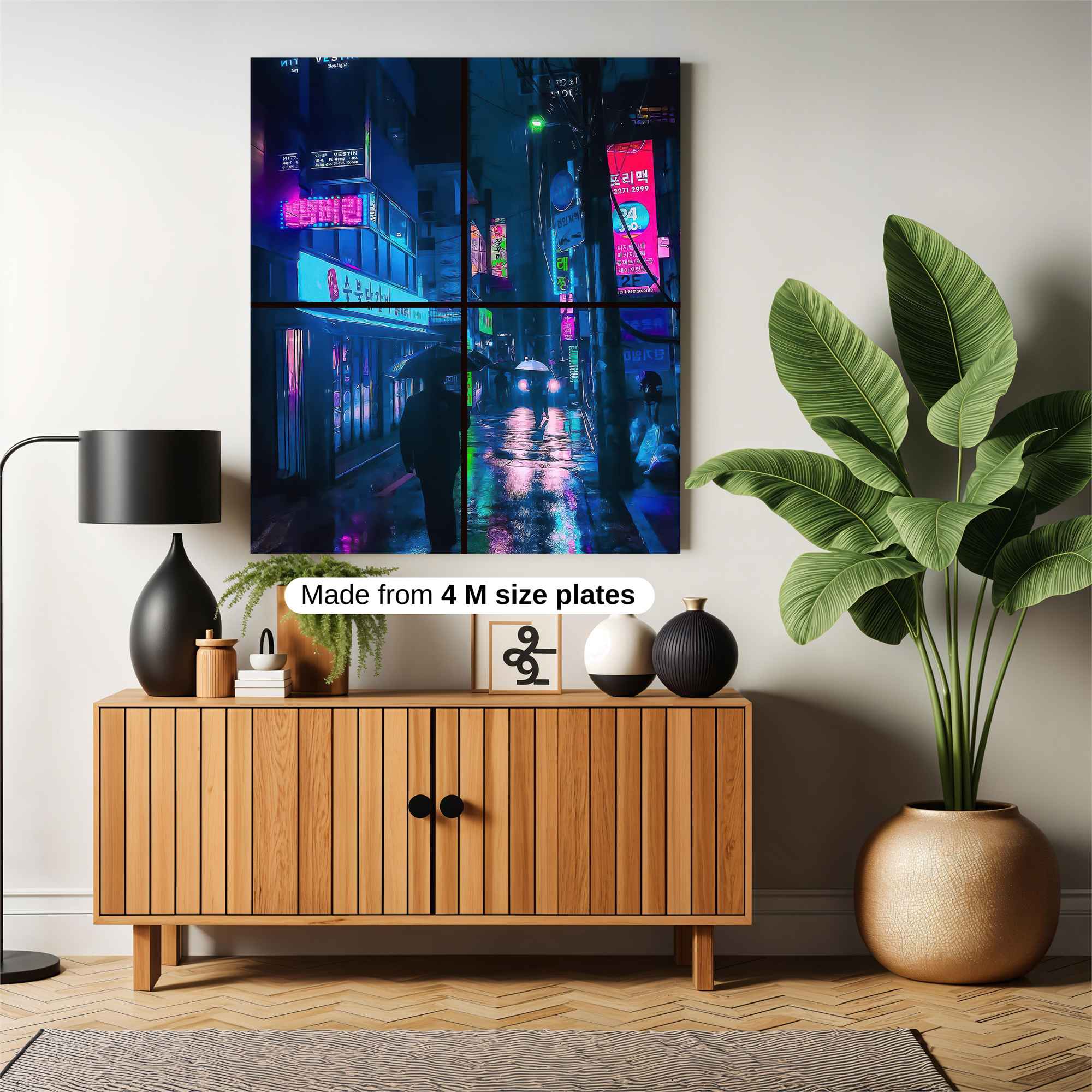 Neon Rainfall Safe Wall Magnetic / M