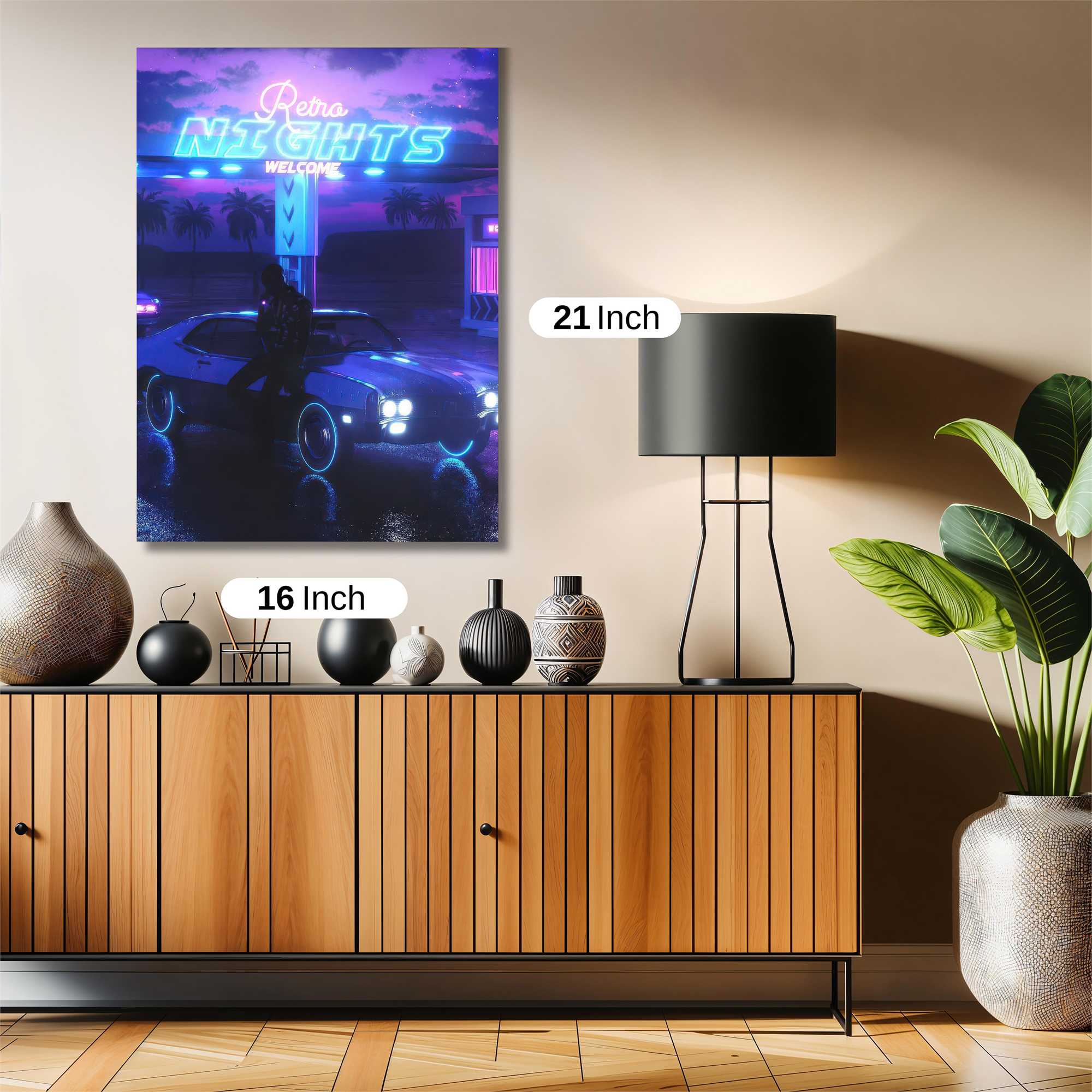 Neon Serenity Safe Wall Magnetic / M