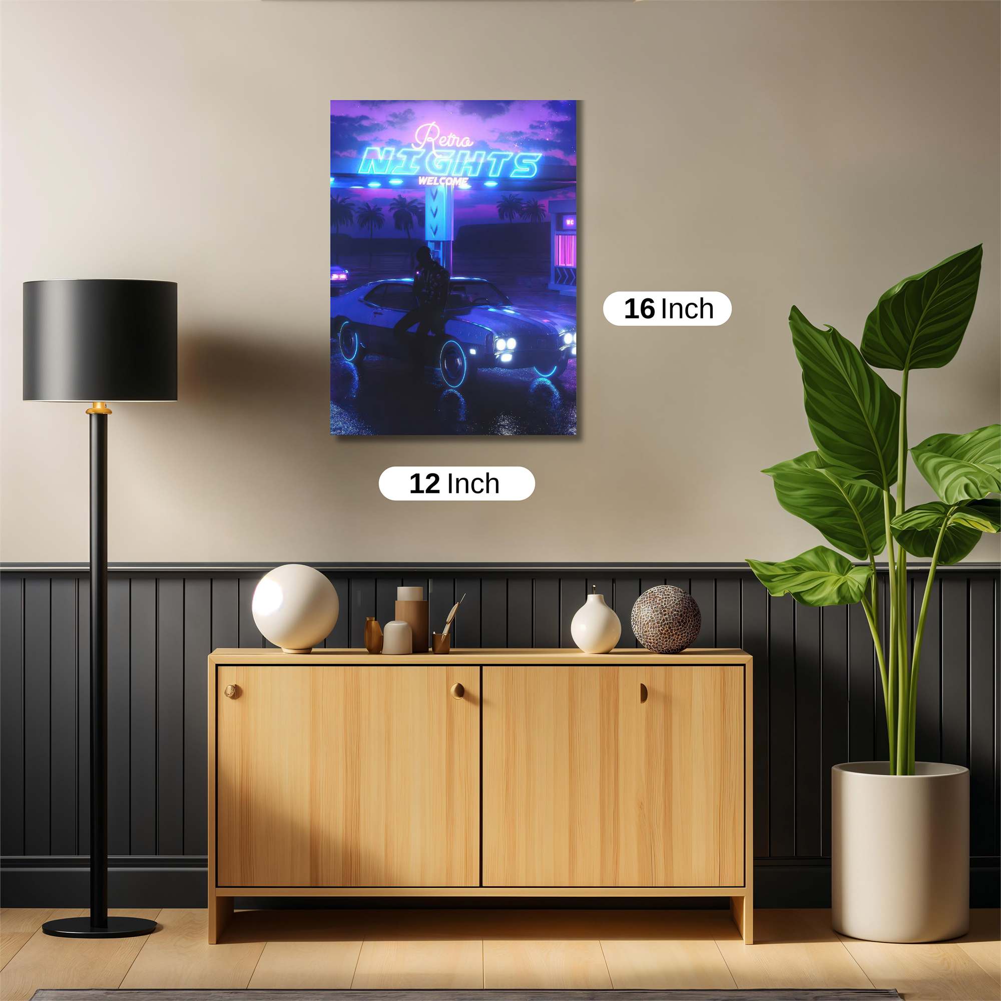 Neon Serenity Safe Wall Magnetic / M