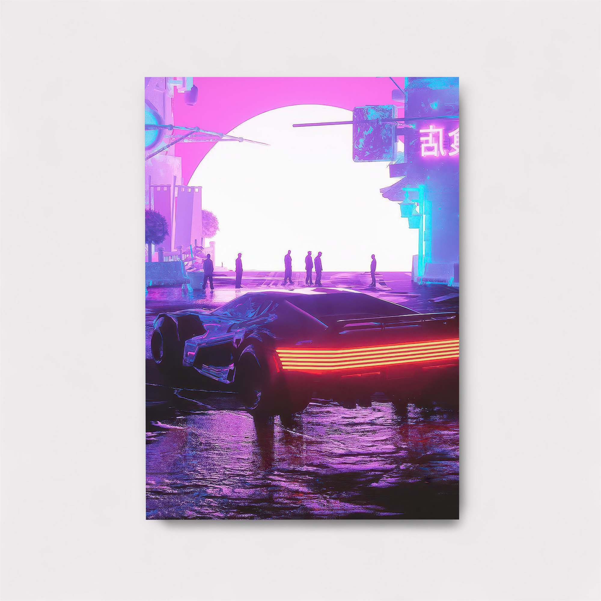 Neon Nightscape Safe Wall Magnetic / M