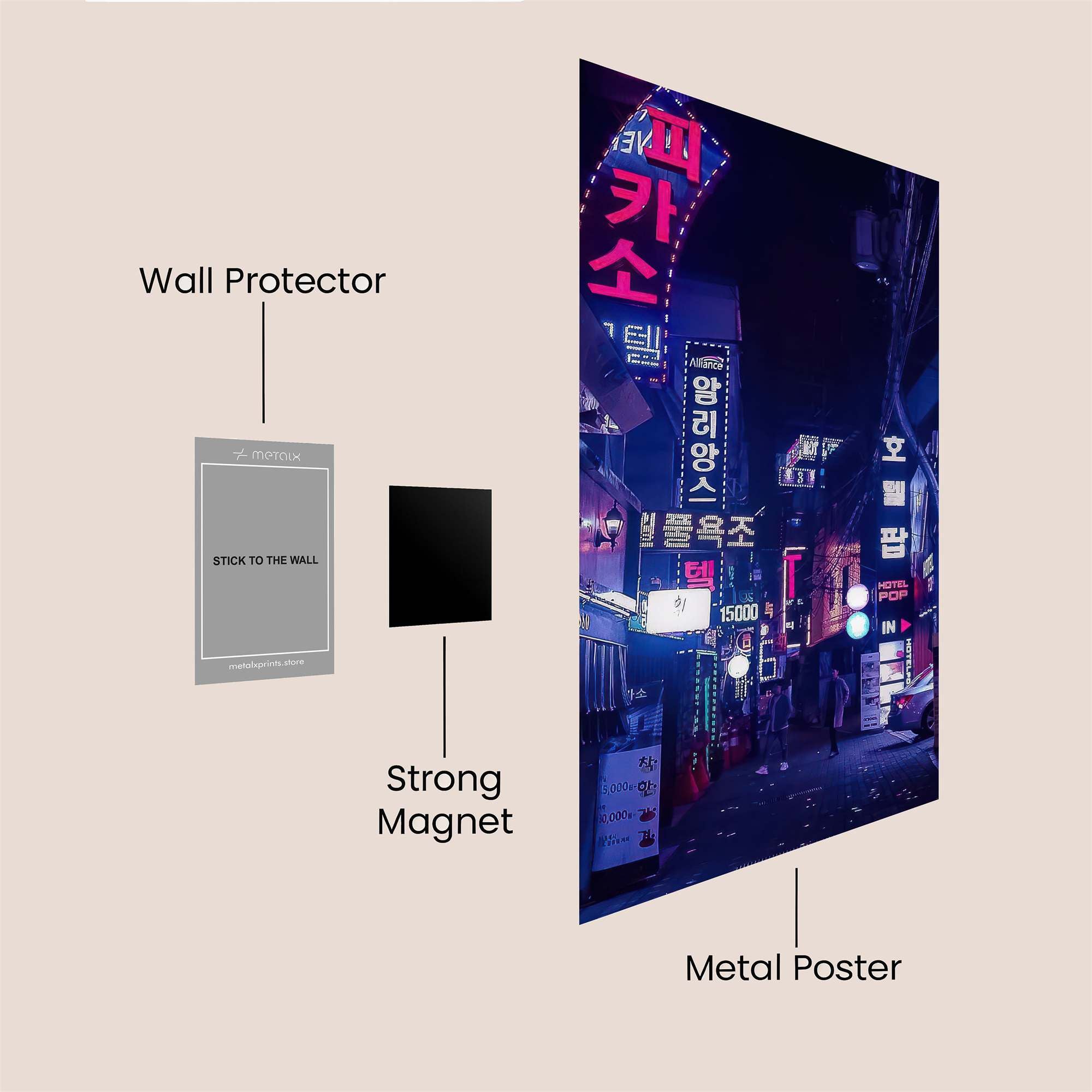 Neon Reverie Safe Wall Magnetic / M
