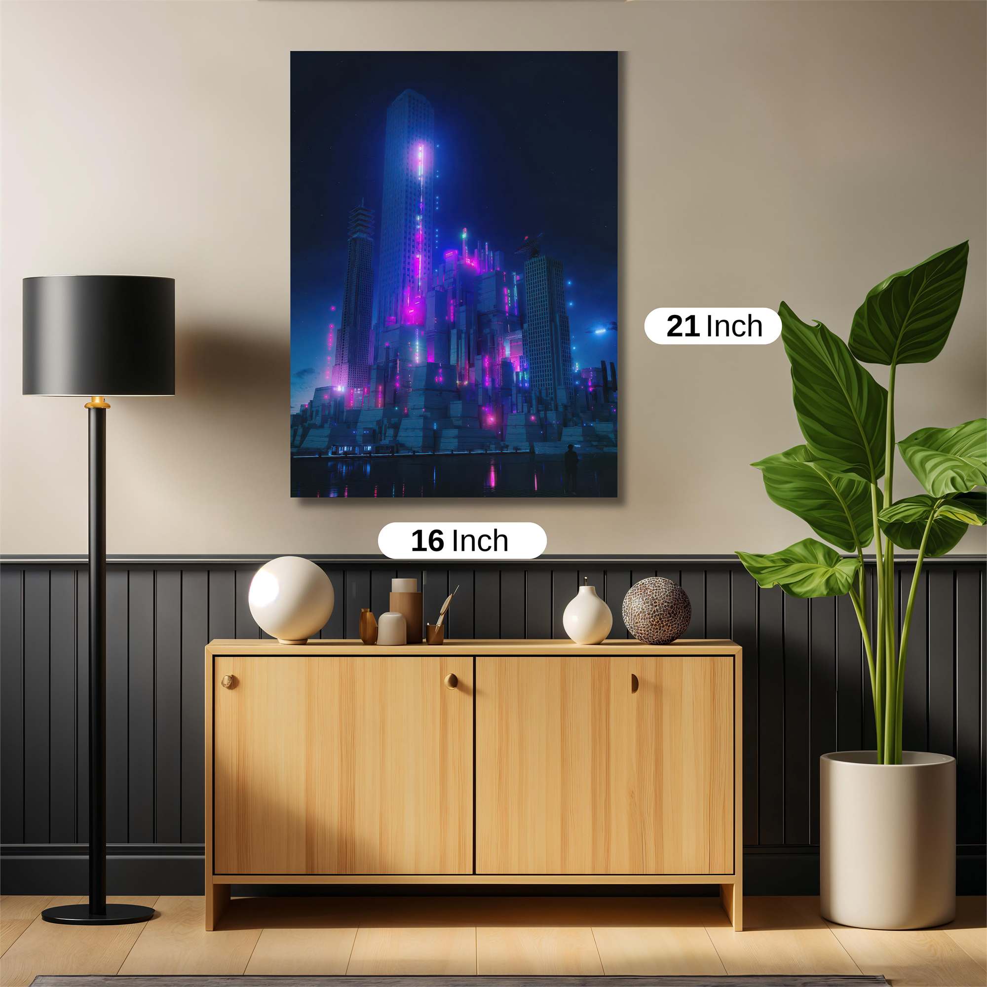 Neon Spires Safe Wall Magnetic / M