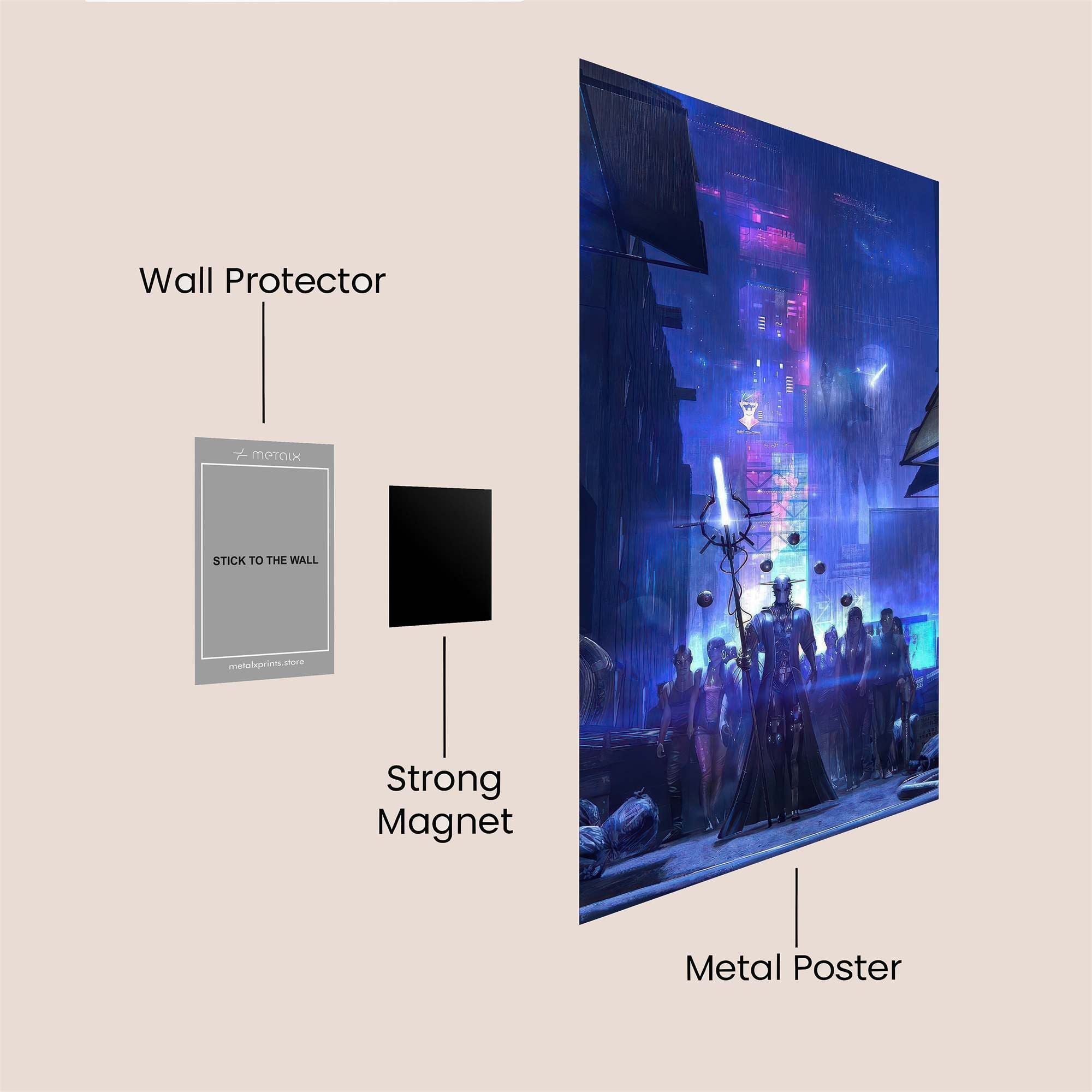 Neon Reverie Safe Wall Magnetic / M