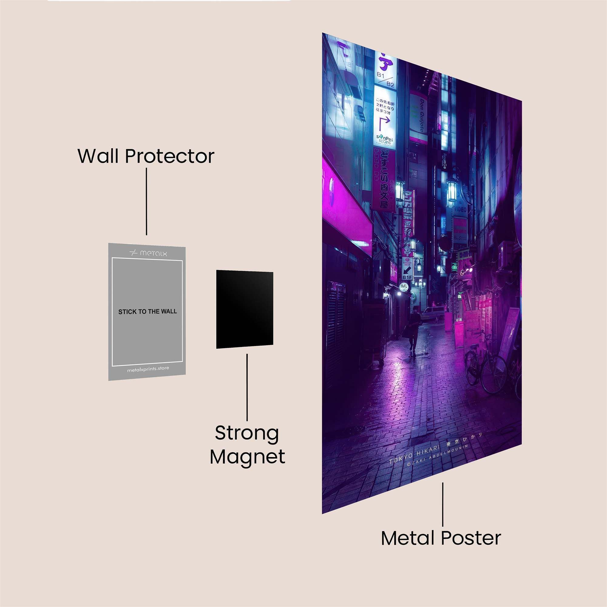 Neon Reverie Safe Wall Magnetic / M