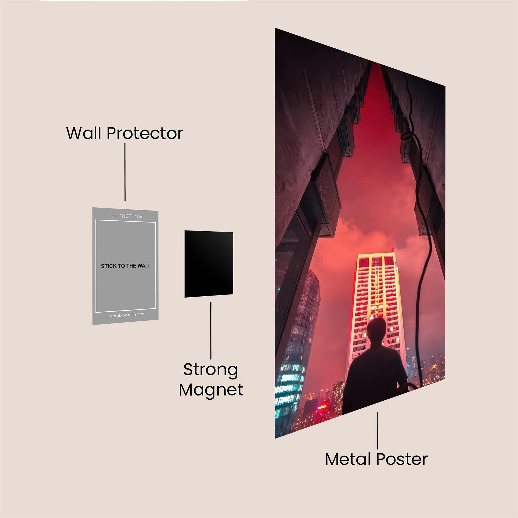 Urban Reverie Safe Wall Magnetic / M