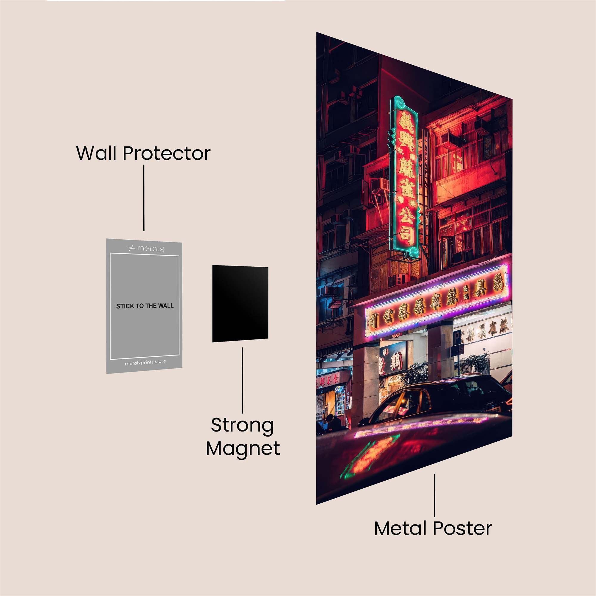 Neon Reverie Safe Wall Magnetic / M