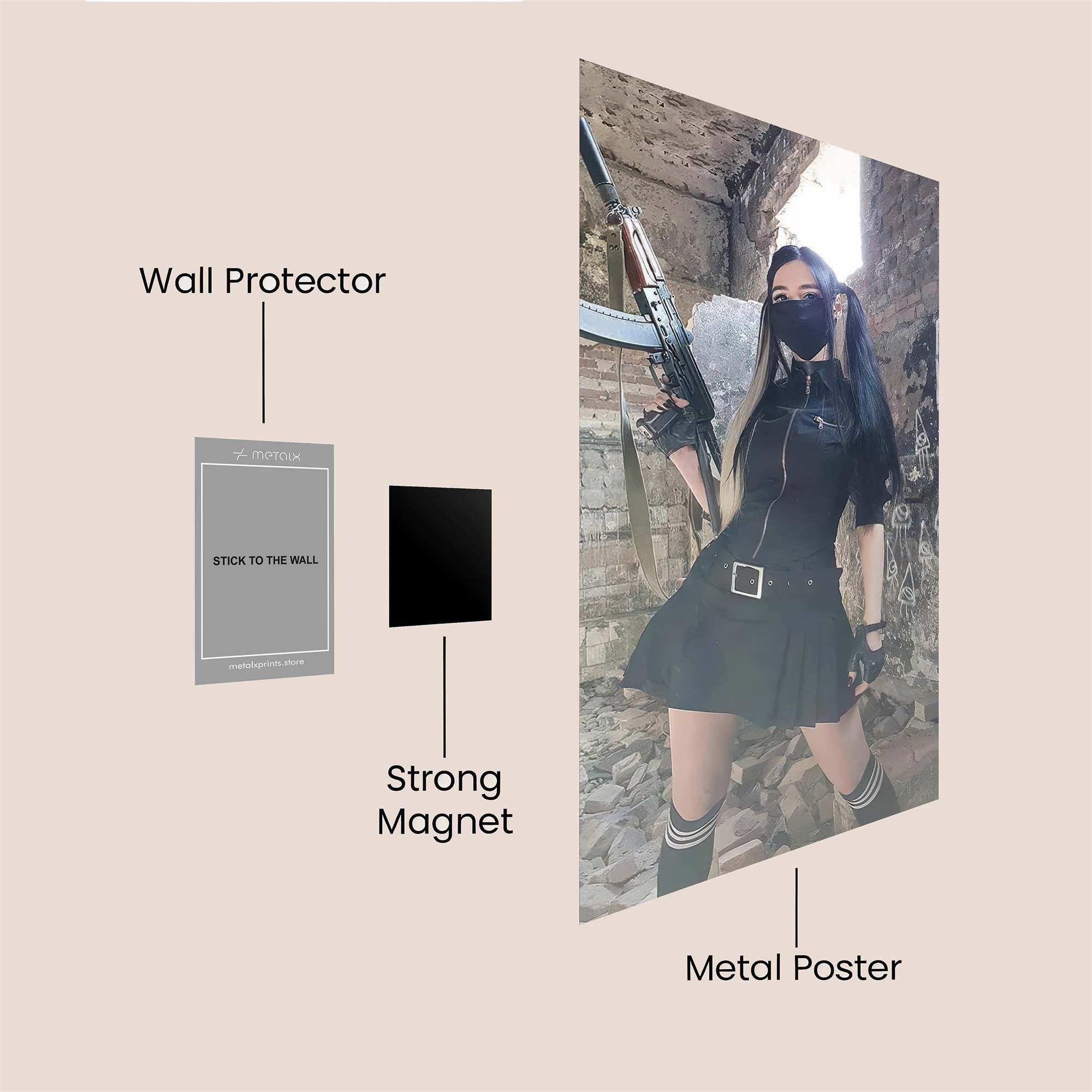 Cyborg Ascension Safe Wall Magnetic / M