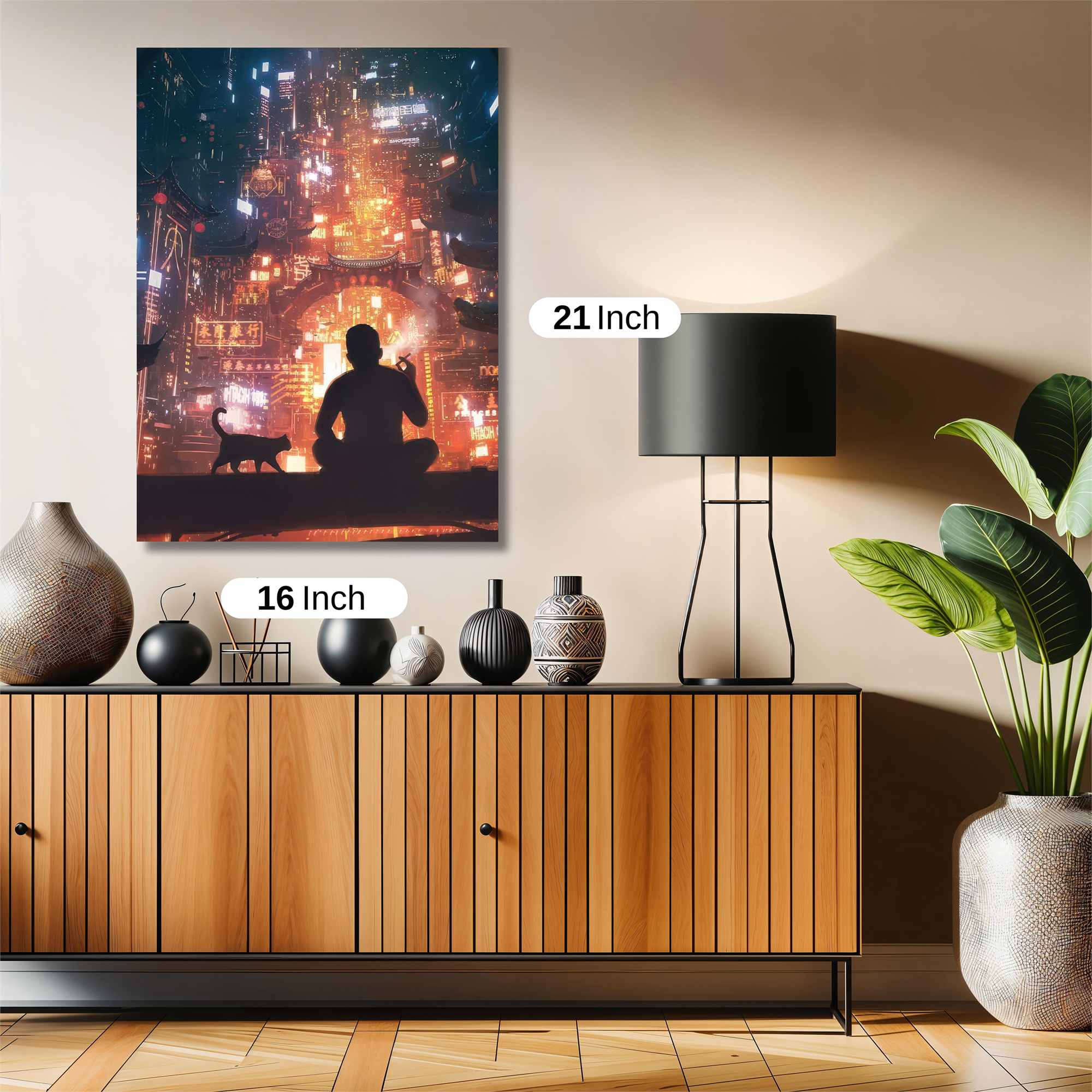 Neon Serenity Safe Wall Magnetic / M