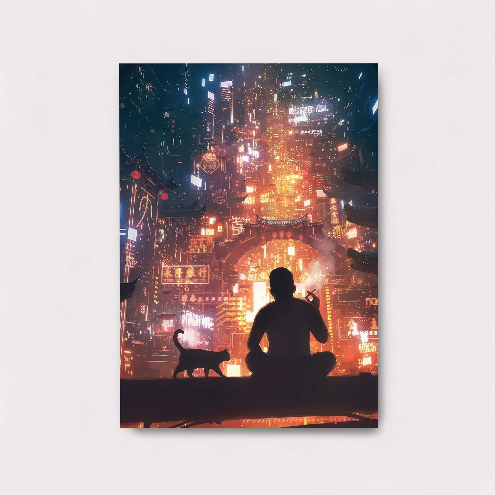 Neon Serenity Safe Wall Magnetic / M